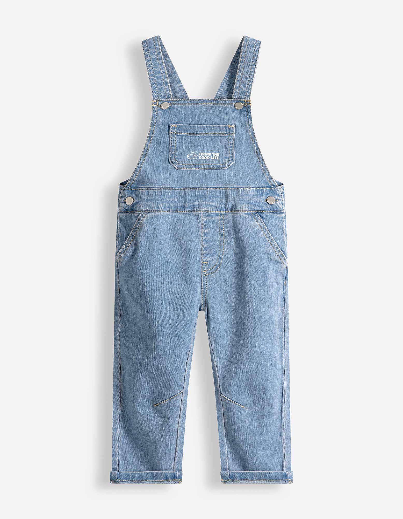 Latzhose - light blue denim - hellblau
