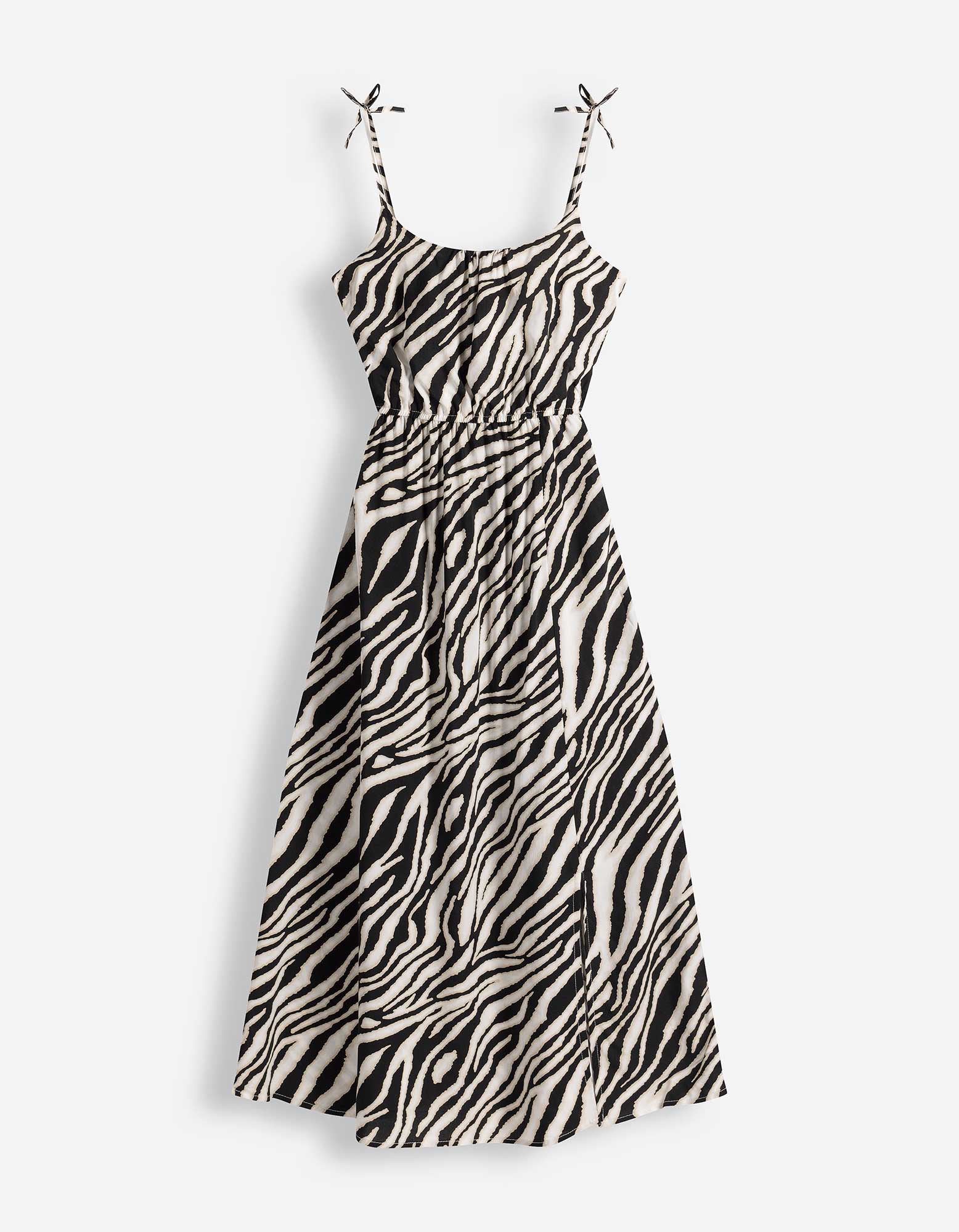 Maxikleid - Seitenschlitz - Off-White