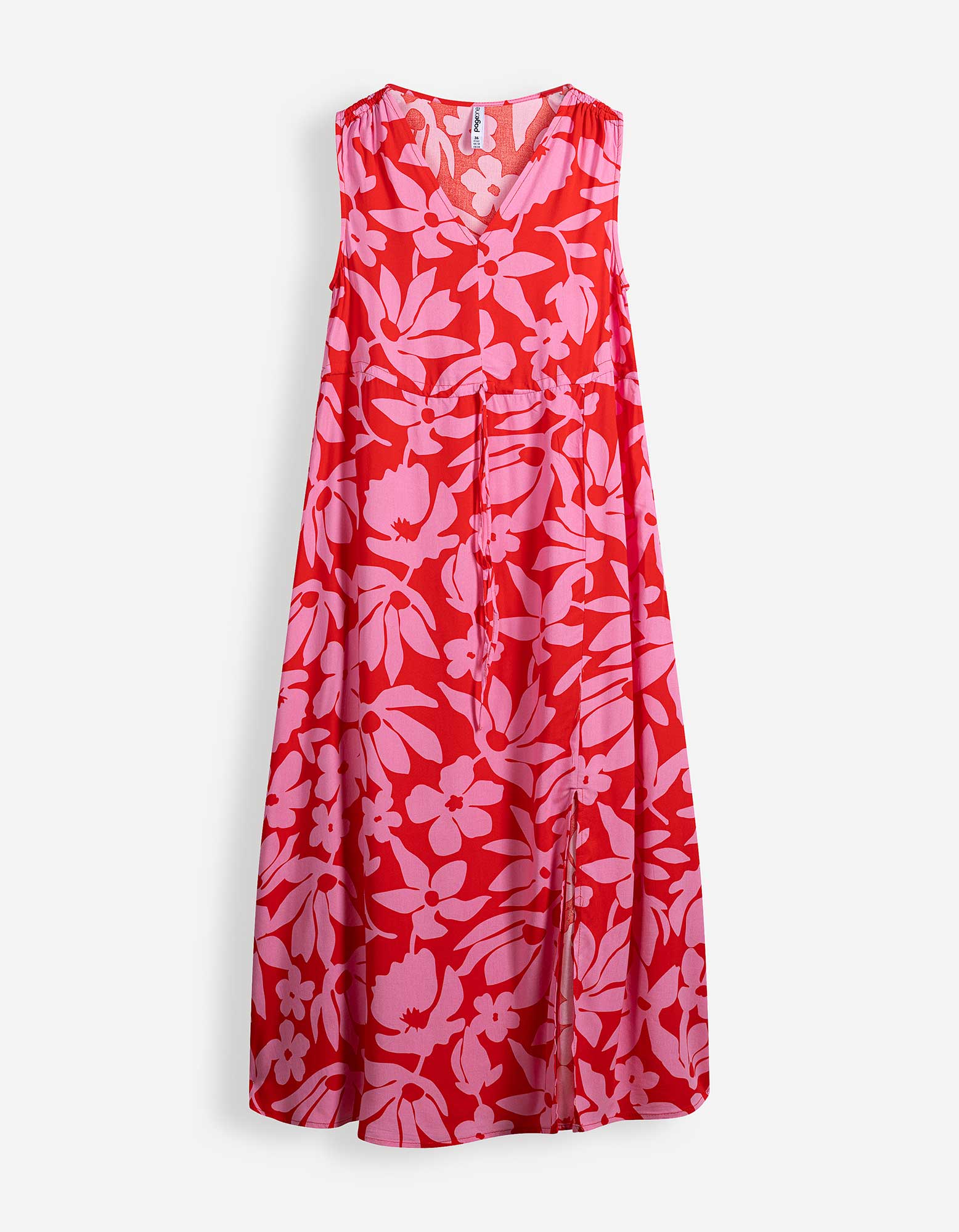 Maxikleid - Viskose - Rot