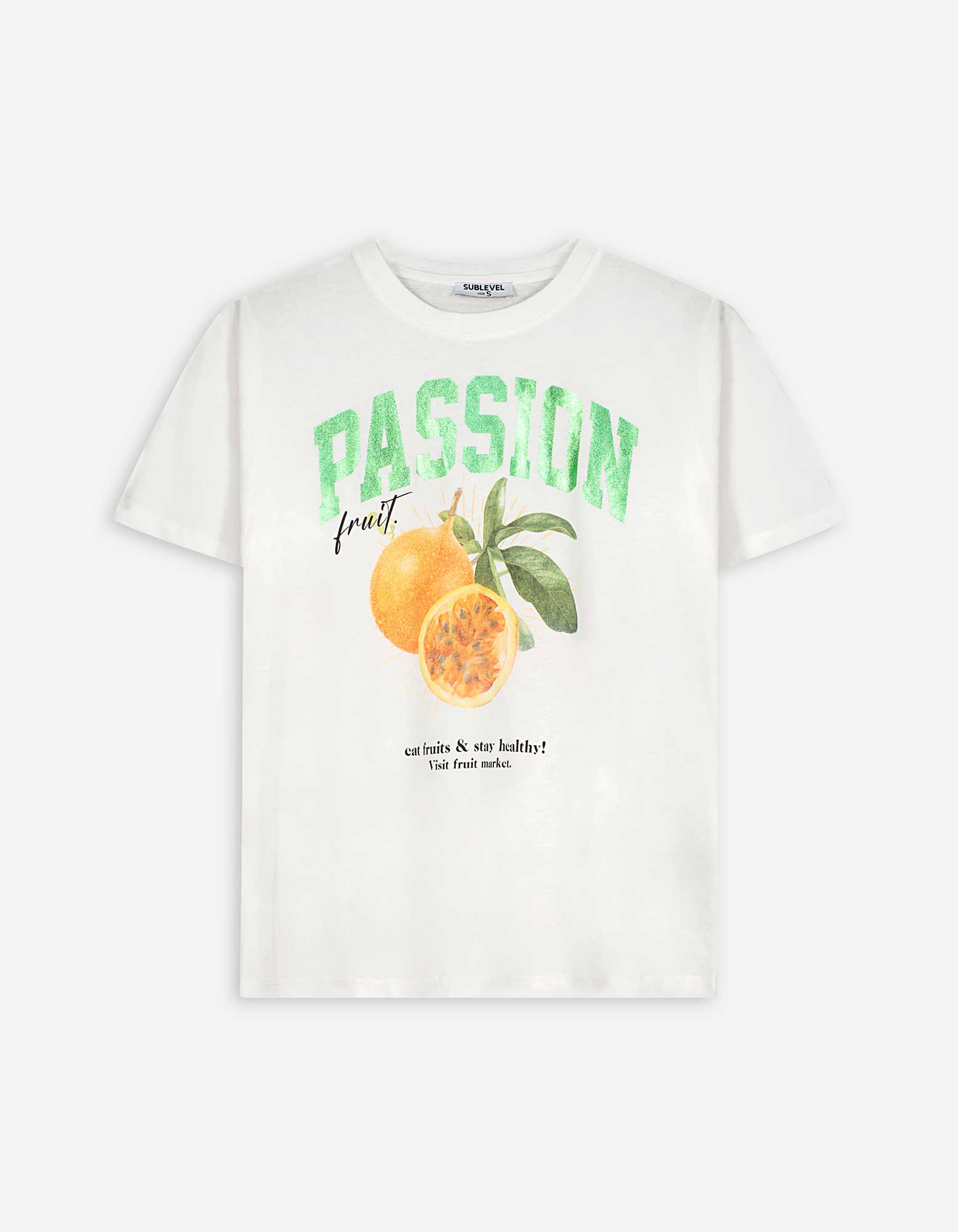 T-Shirt - Obst - weiß