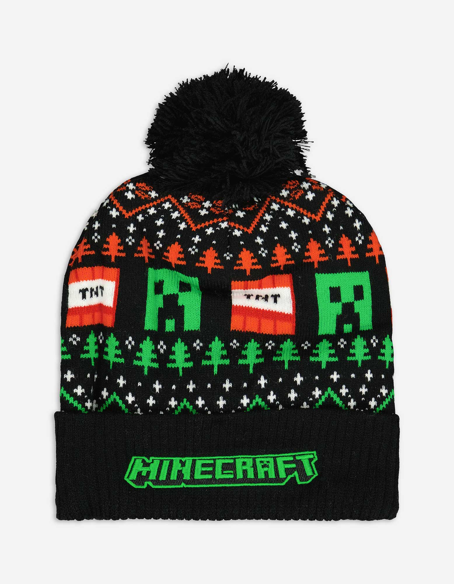 Pudelmütze - Minecraft - schwarz