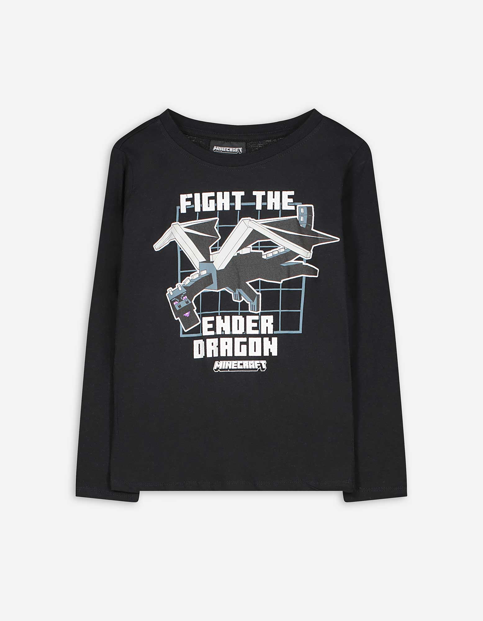 Langarmshirt - Minecraft - schwarz