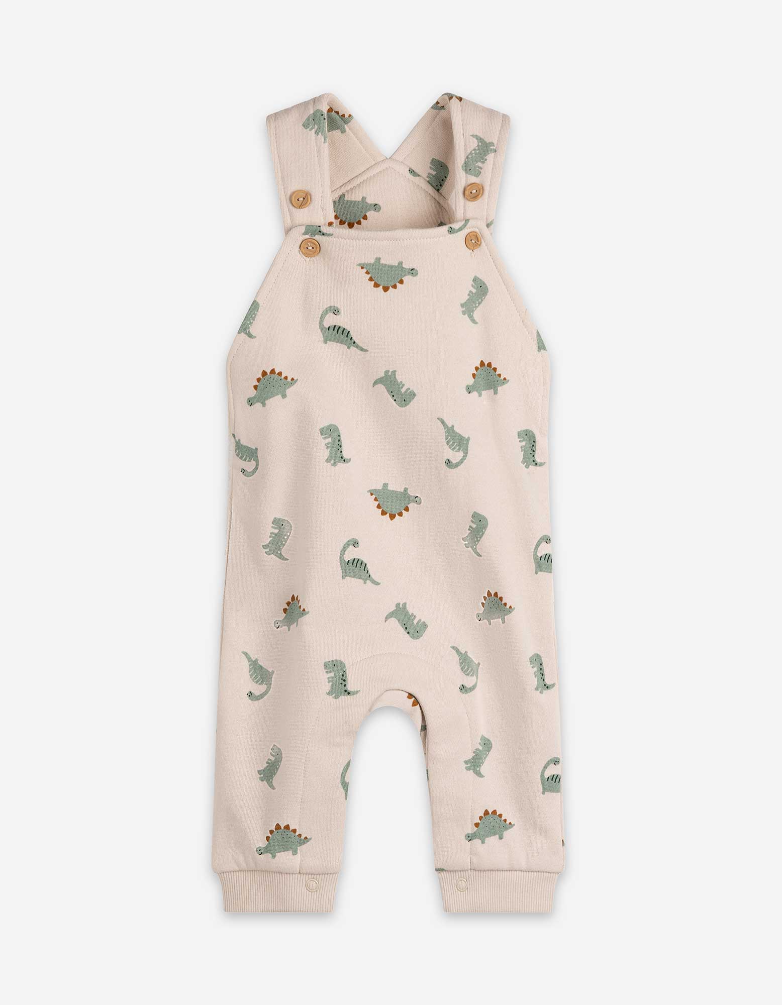 Latzhose - Weiches Material - beige