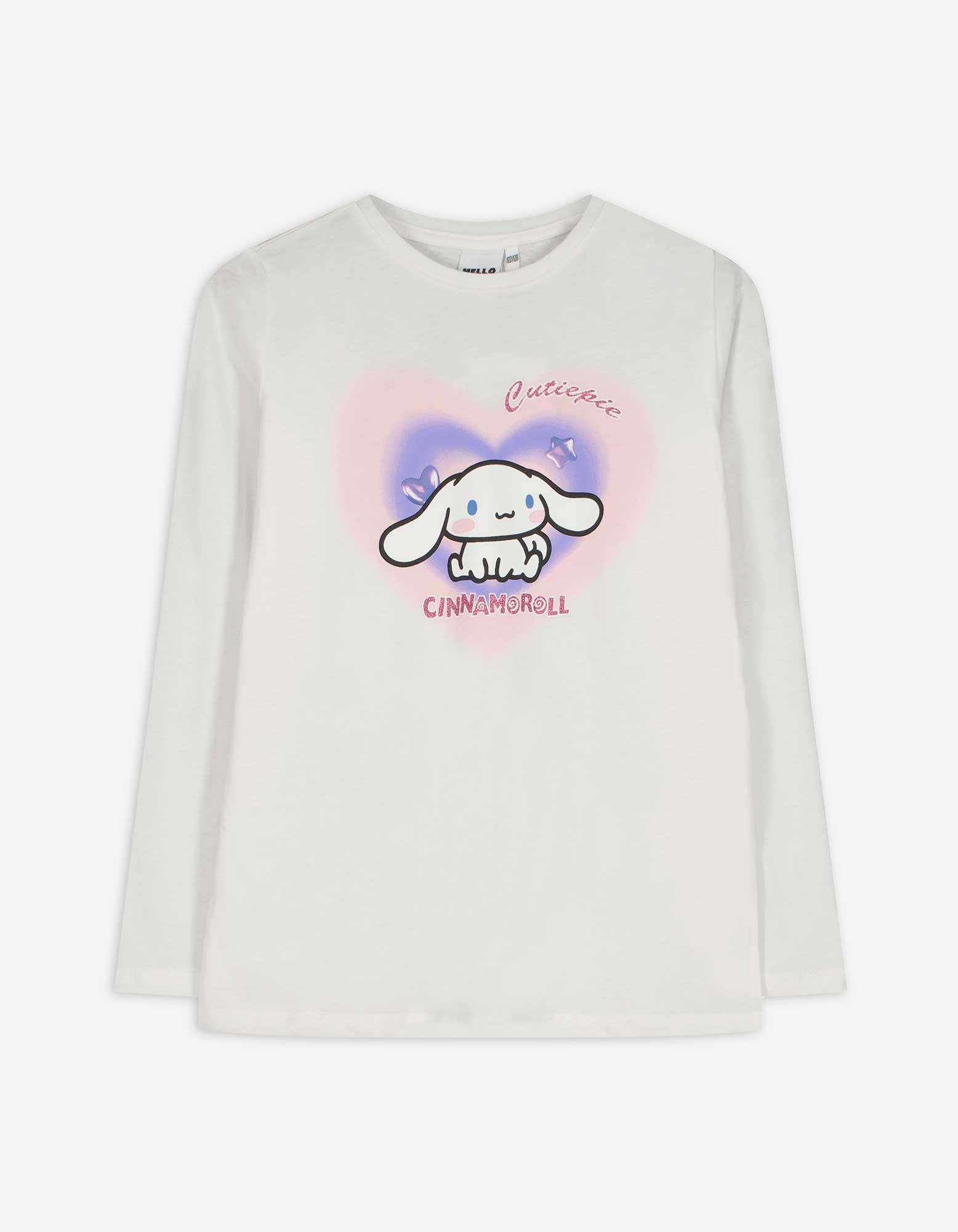 Langarmshirt - Hello Kitty - weiß