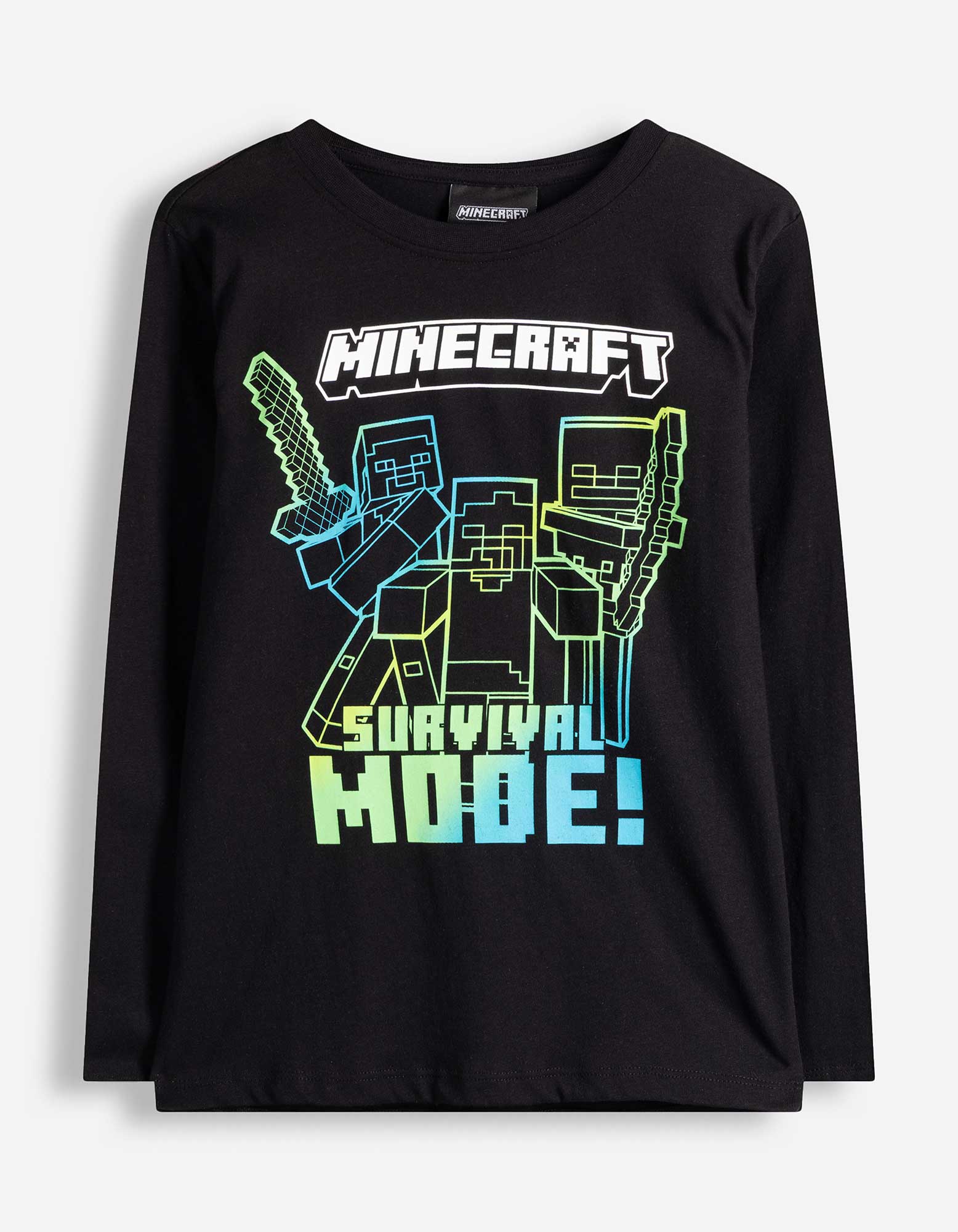 Langarmshirt - Minecraft - Schwarz