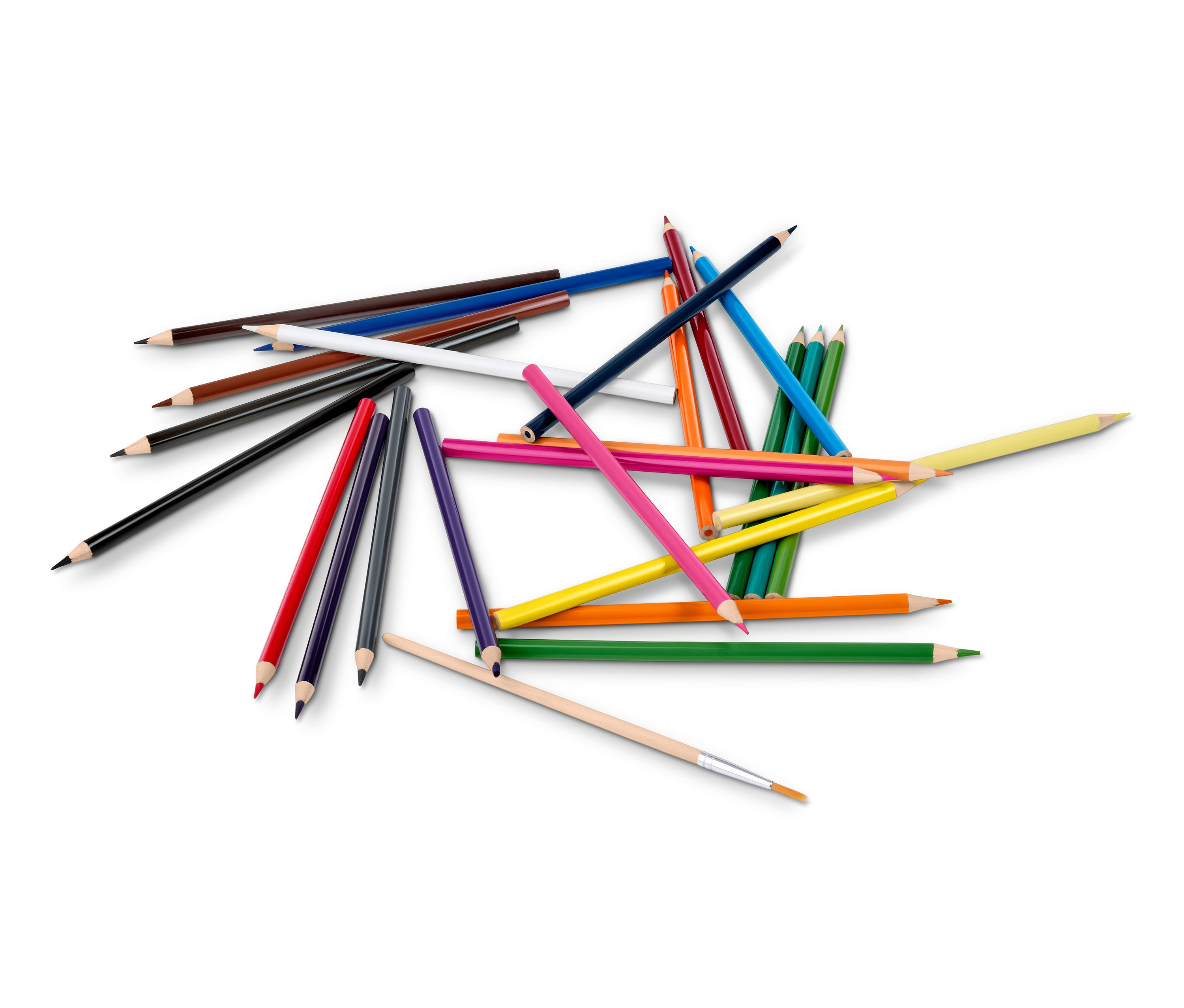 Tchibo - 24 Aquarell-Buntstifte in der Dose - mehrfarbig