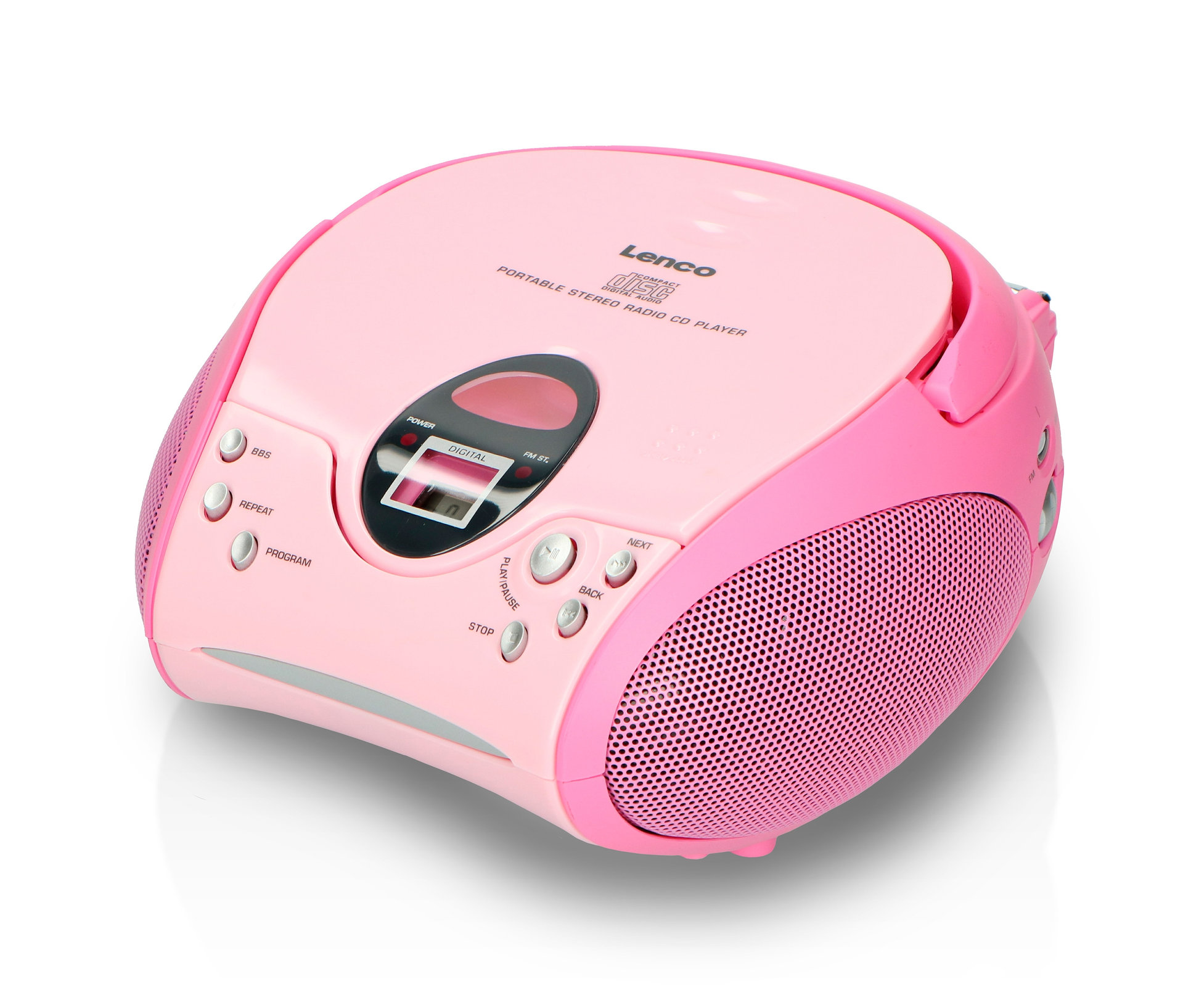 Lenco »Scd-24 Boombox« CD-Player mit Radio und Kopfhöreranschluss - pink