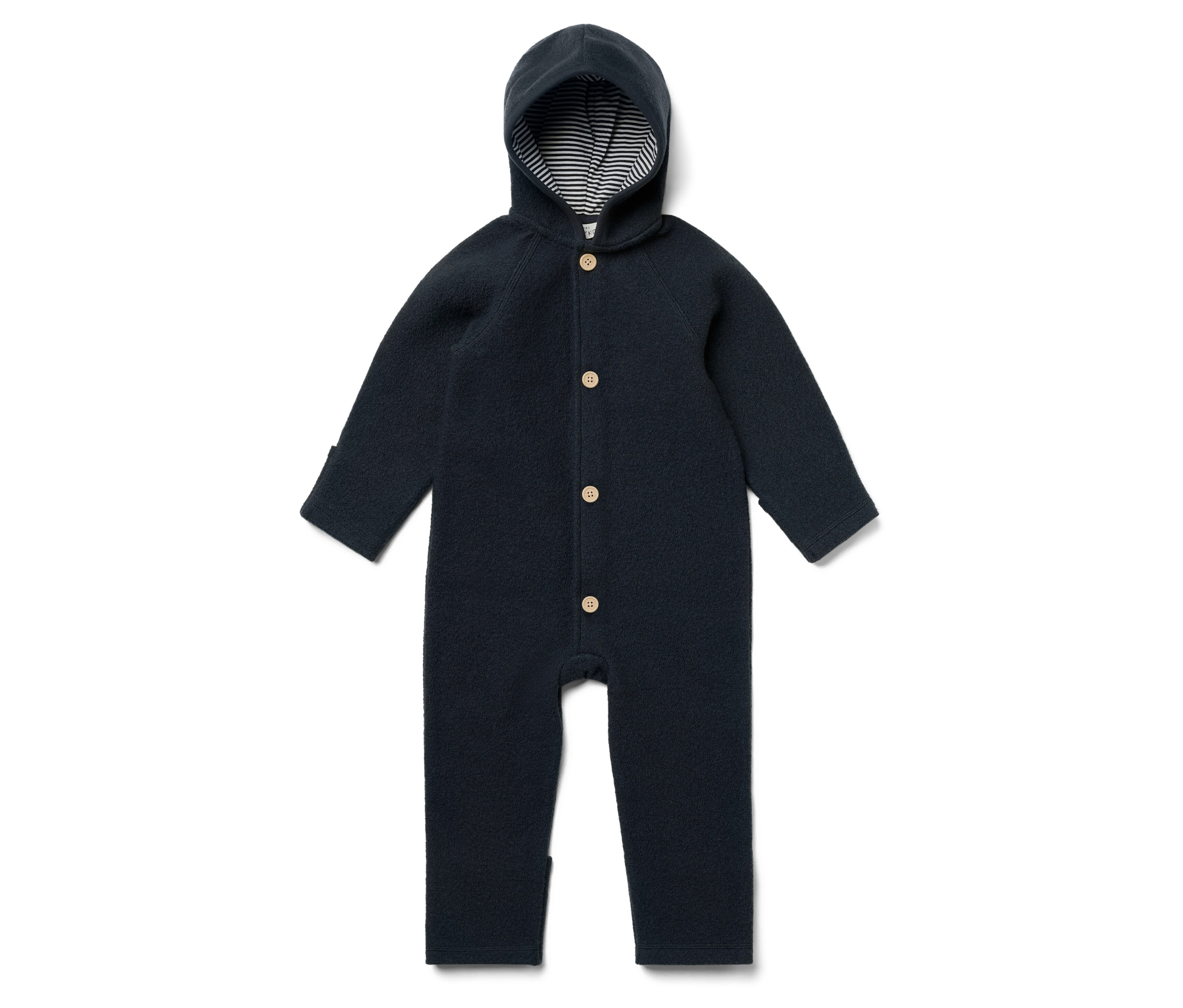 Tchibo - Baby-Walkoverall mit Merinowolle - Baby - Gr. 62/68 - dunkelblau