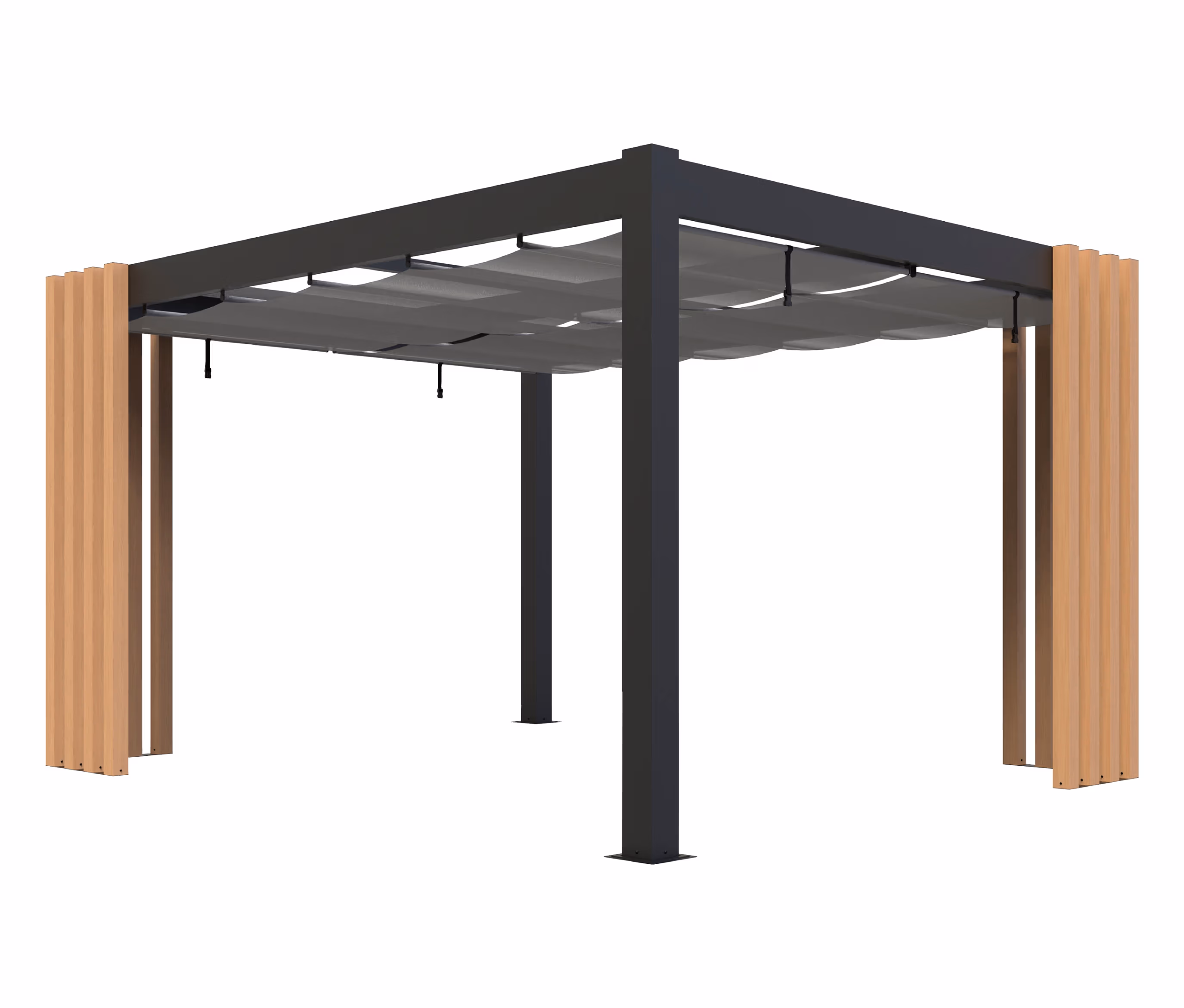 Sojag Pavillon mit Stoffdach - 1x24x239cm - schwarz -