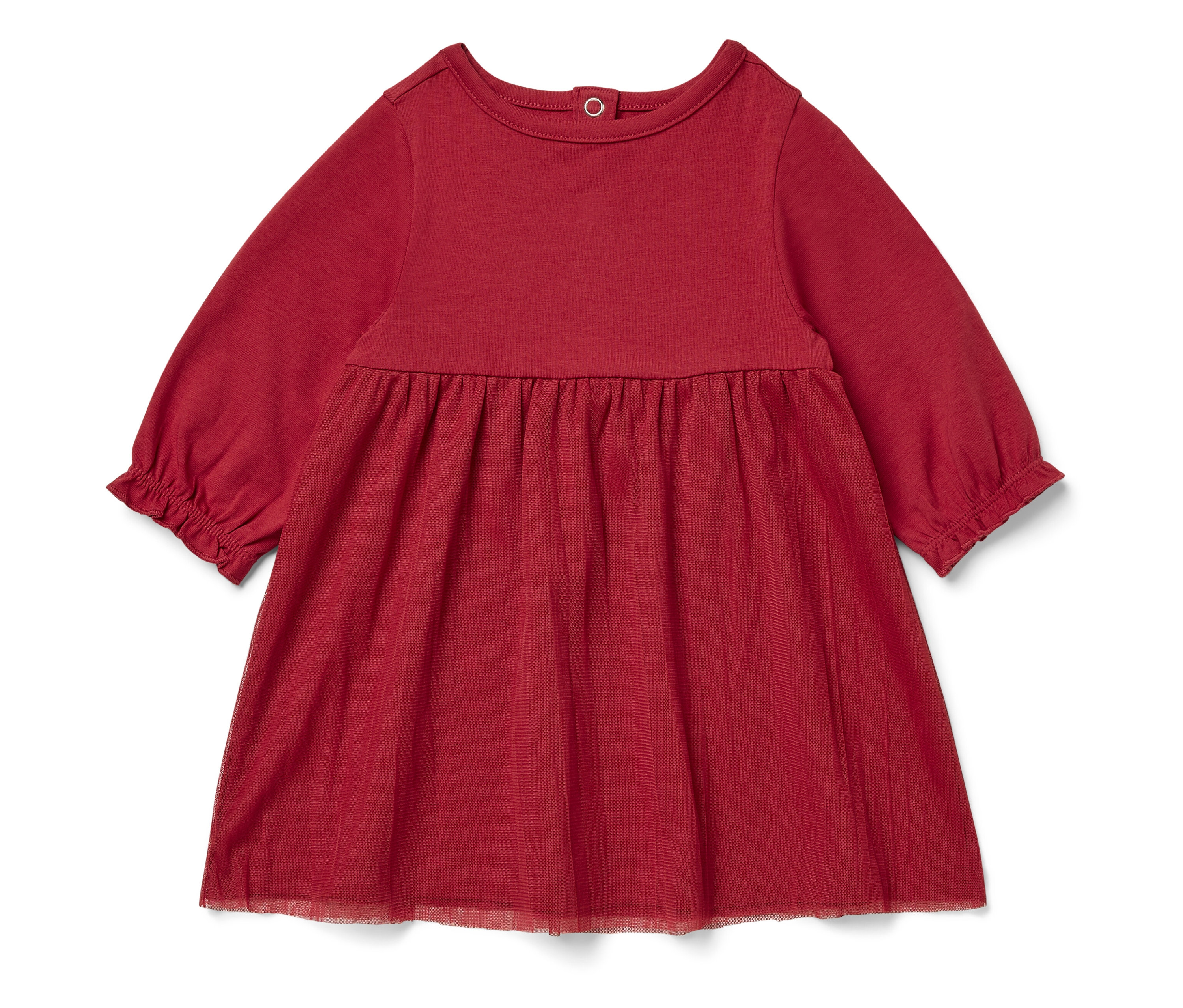 Tchibo - Baby-Jersey-Kleid mit Tüll - Baby - Gr. 74/80 - rot