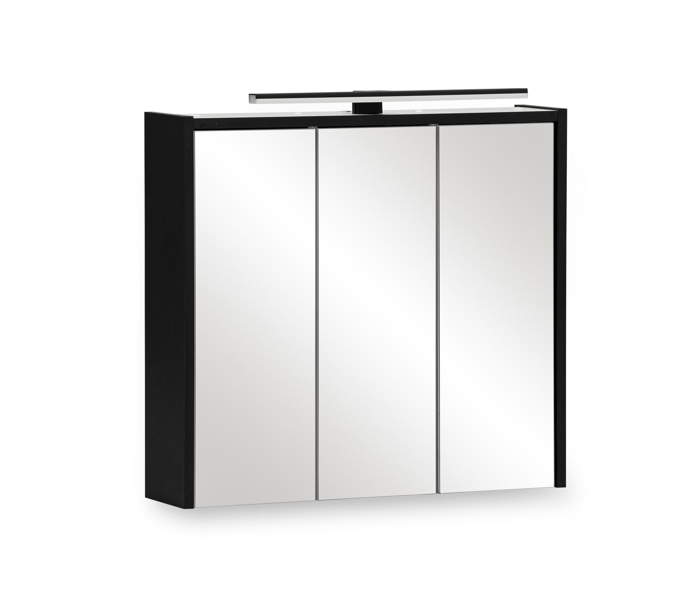 Tchibo - Spiegelschrank »Emmik« - 65x16x62,5cm - schwarz - Holz / Glas / Metall