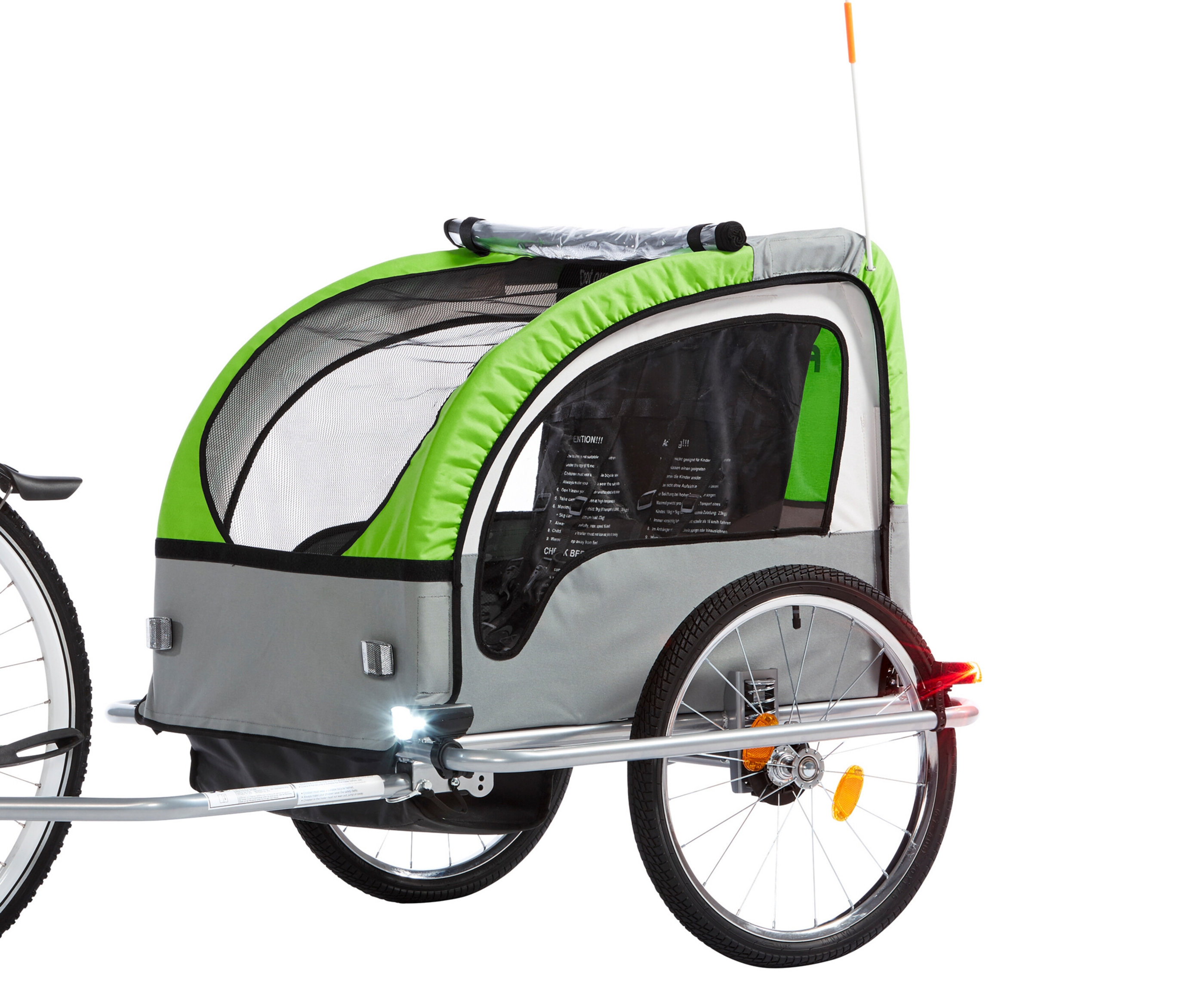 Tchibo - Fischer Kinder-Komfort-Fahrradanhänger - grün