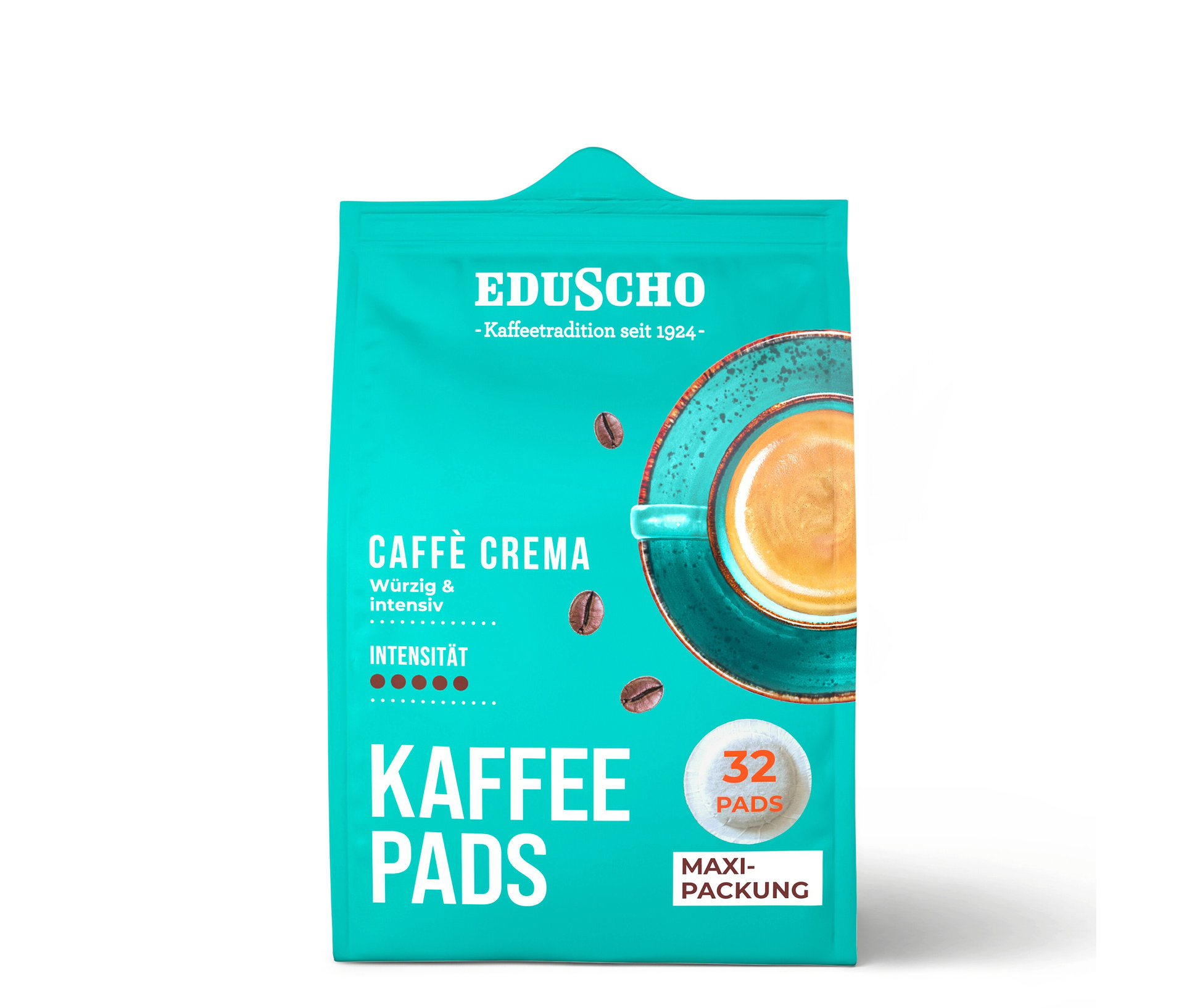 Eduscho Kaffeepads Caffè Crema - 32 Pads - Intensität: 5/5