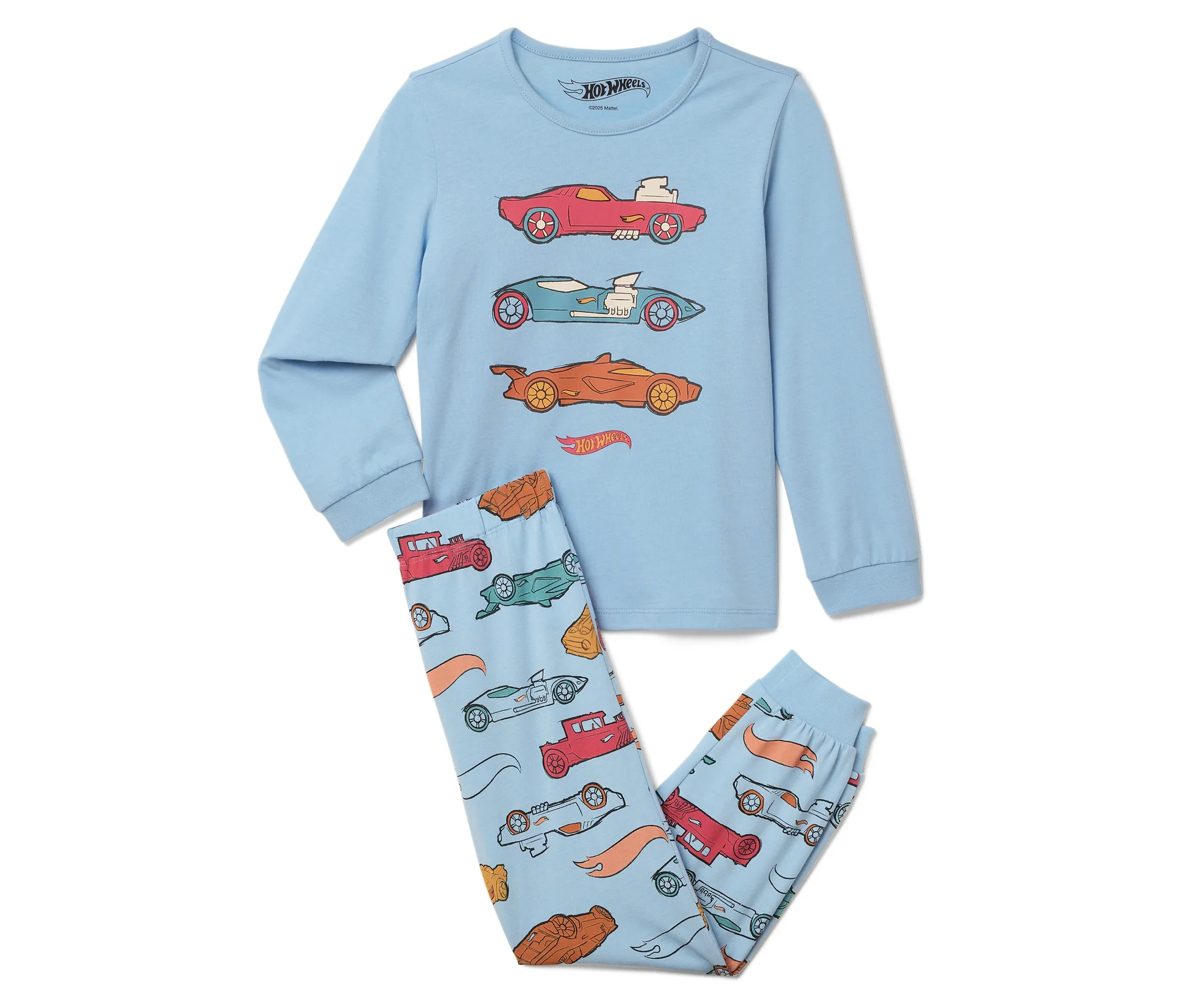 Tchibo - Kinder-Pyjama »Hot Wheels« - Jungen - Gr. 98/104 - blau/print