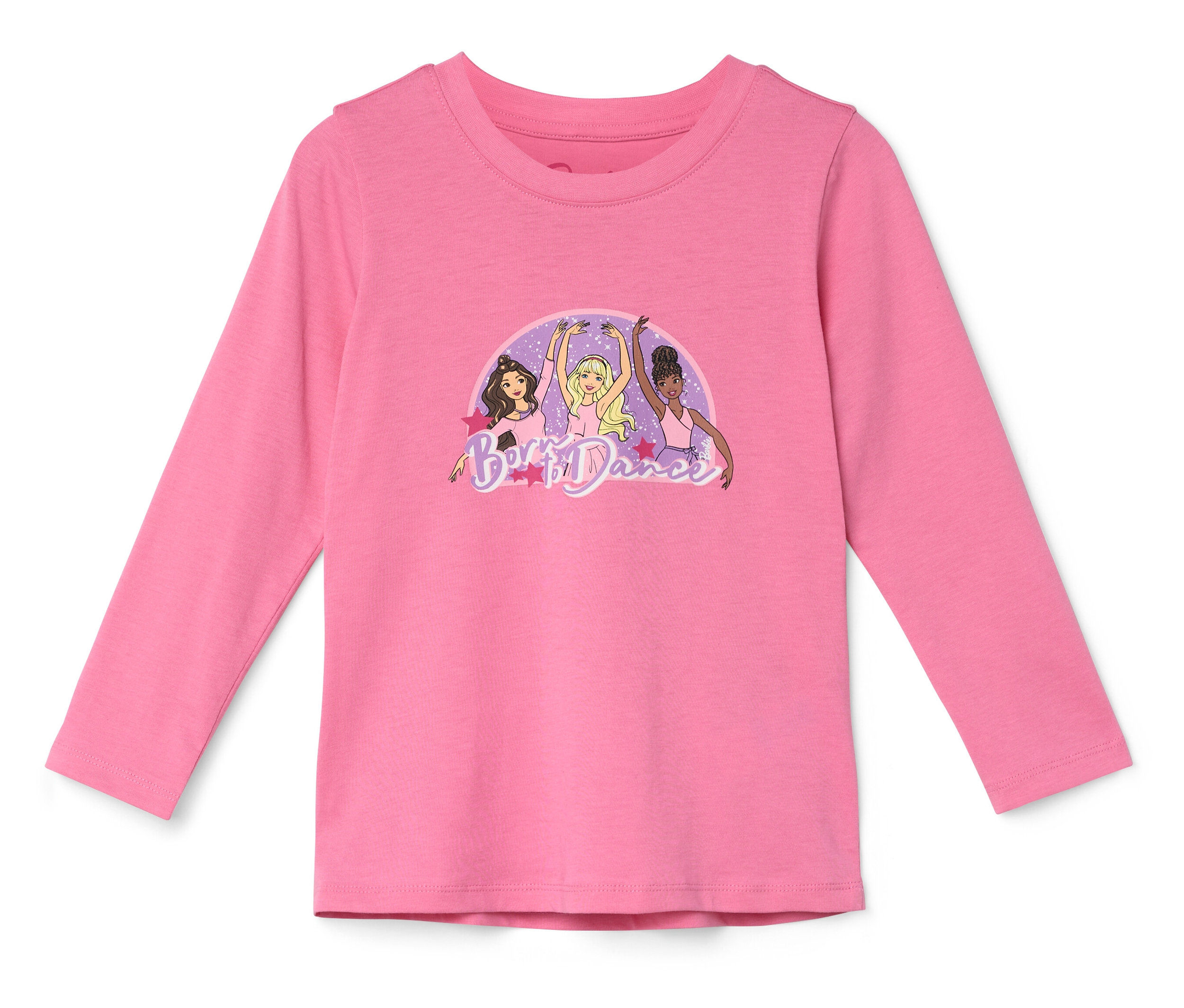 Tchibo - Kinder Langarmshirt »Barbie« - Mädchen - Gr. 110/116 - rosa