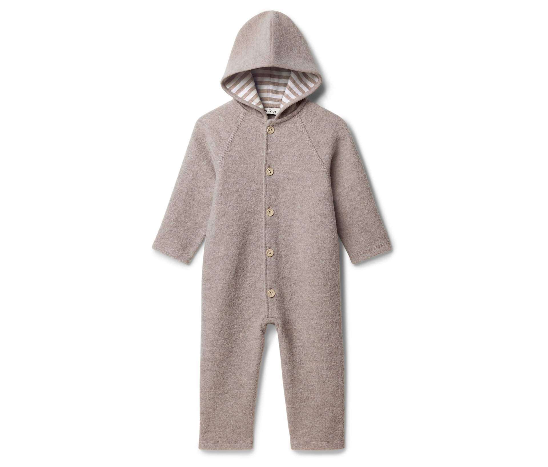 Tchibo - Baby-Walkoverall mit Merinowolle - Baby - Gr. 74/80 - weiß