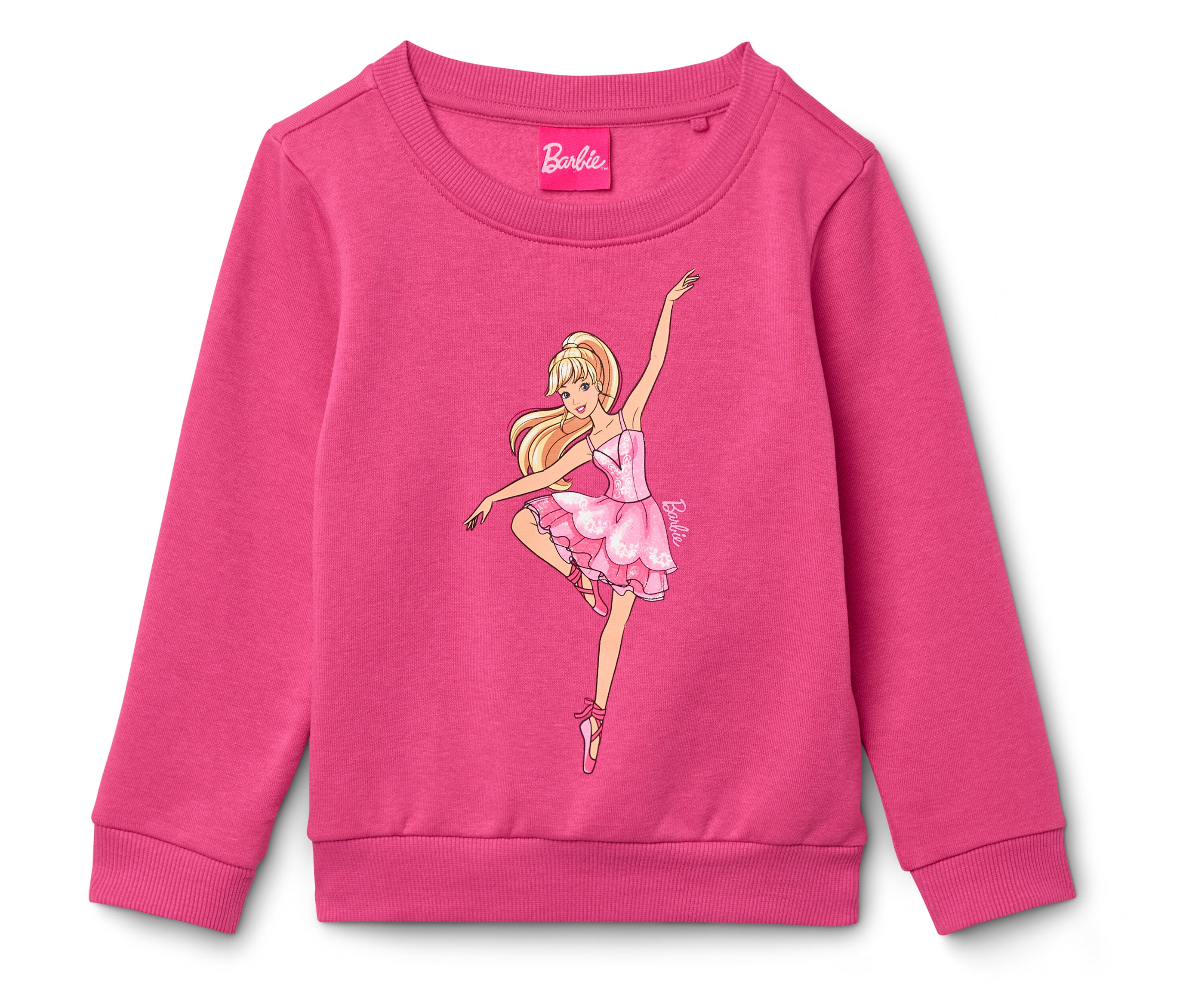 Tchibo - Kinder-Sweatshirt »Barbie« - Mädchen - Gr. 122/128 - pink/print
