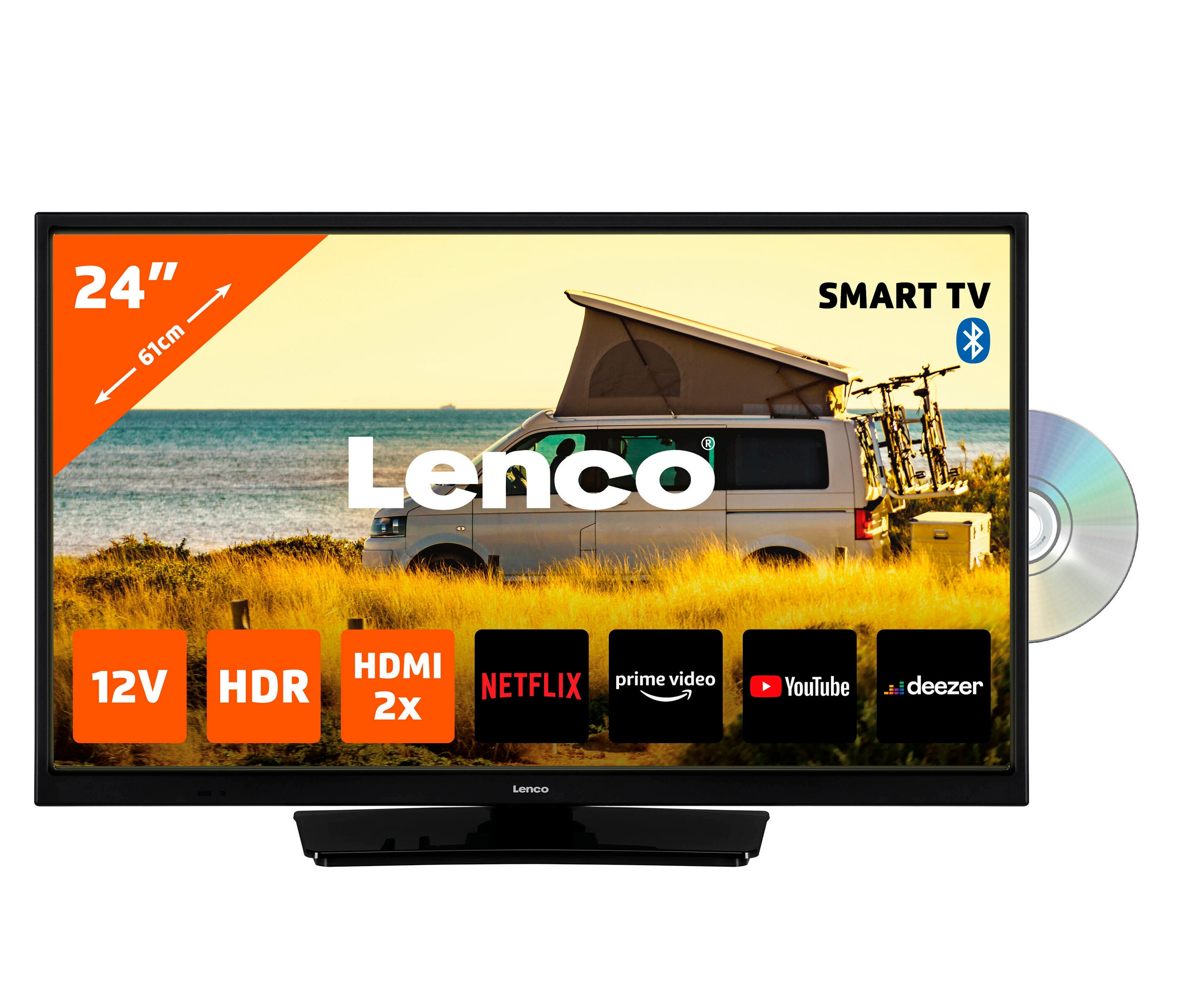 Lenco 24'-Hd-Led-Tv mit DVD-Player