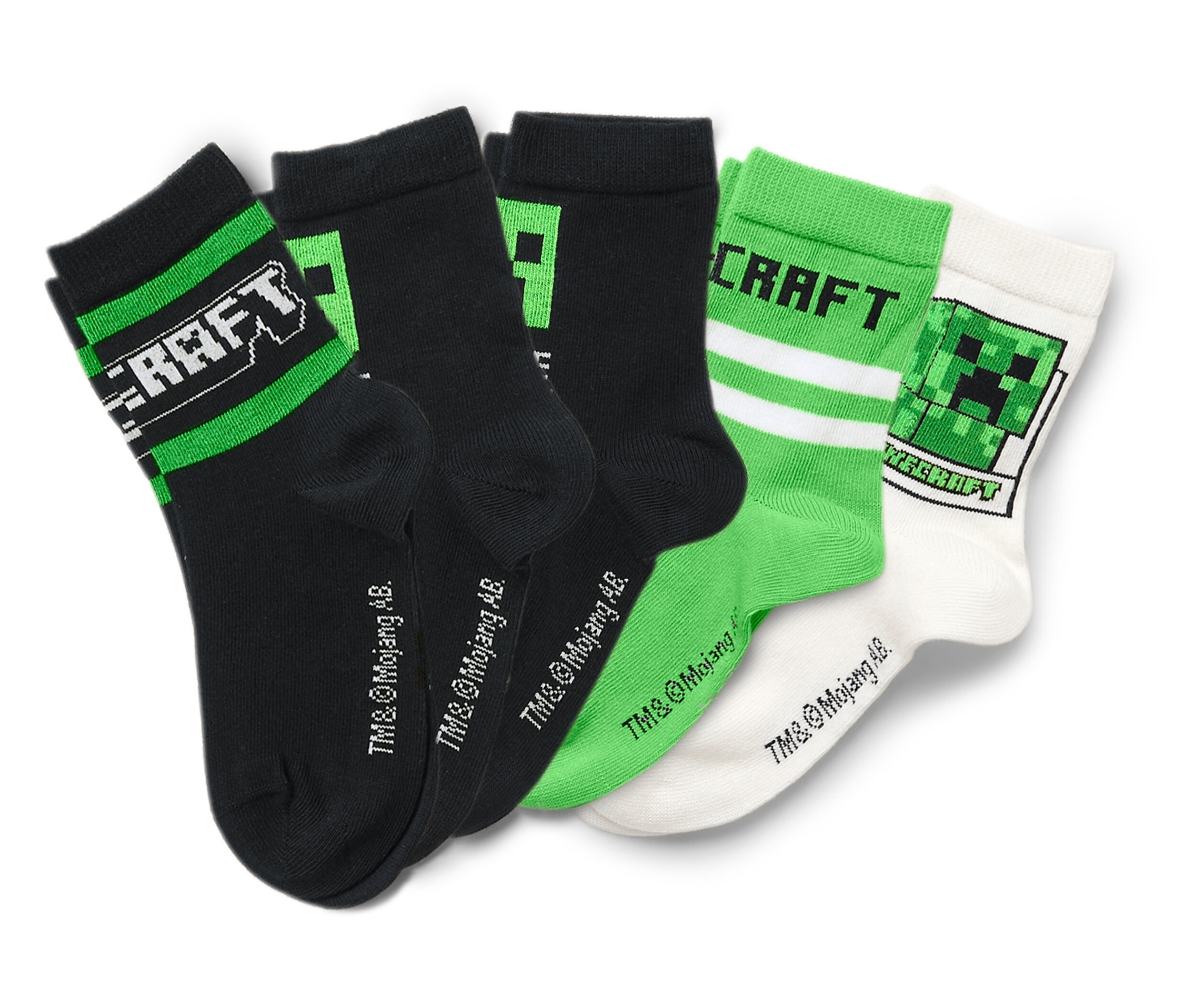 Tchibo - 5 Paar Minecraft Kinder-Socken - Jungen - Gr. 27-30 - schwarz