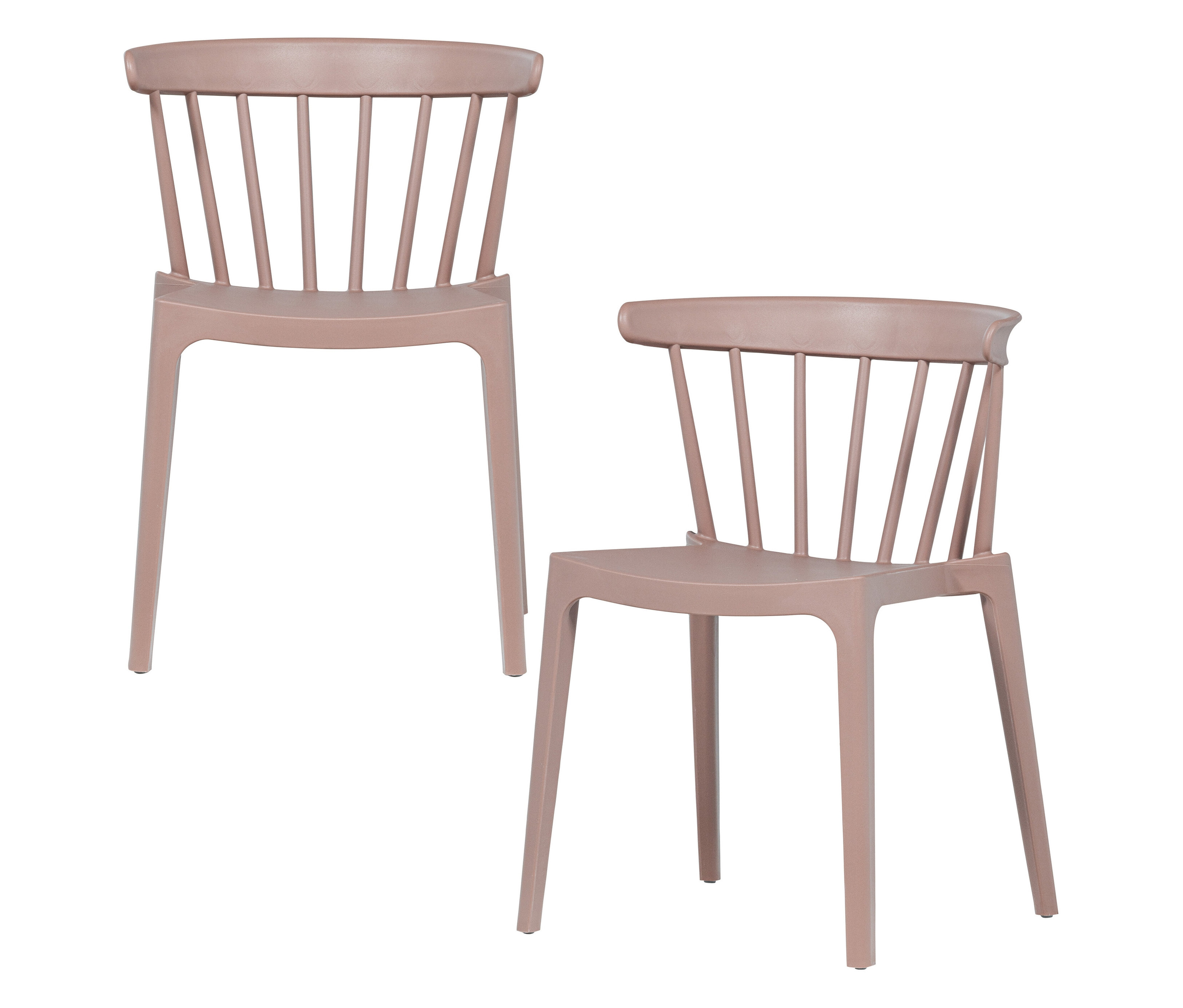 Tchibo - Woood 2 Gartenstühle - 52x53x75cm - rosé - Polypropylen