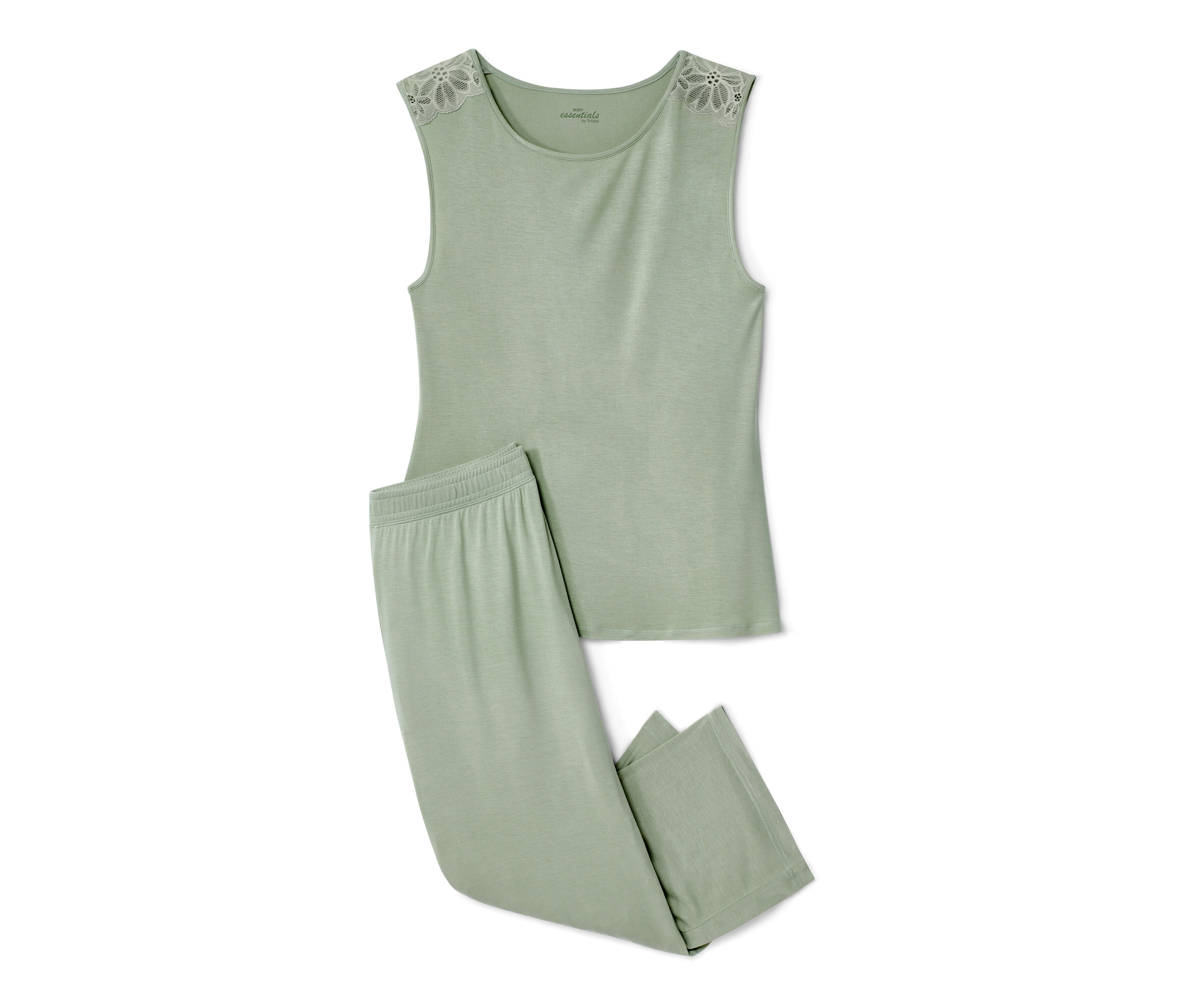 Tchibo - Pyjama - Damen - Gr. S - grün