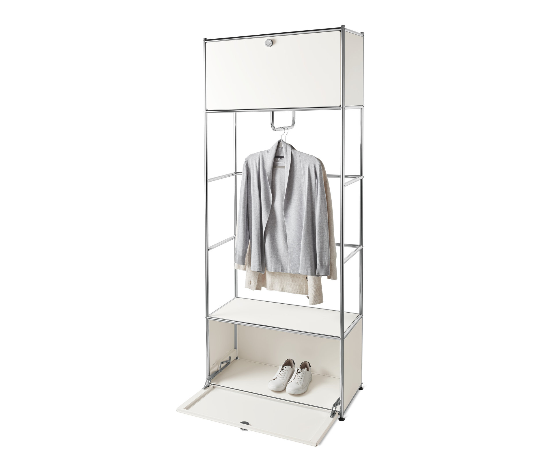 Tchibo - Garderobe Metall »Cn3« - 77x40x194,5cm - chrom -