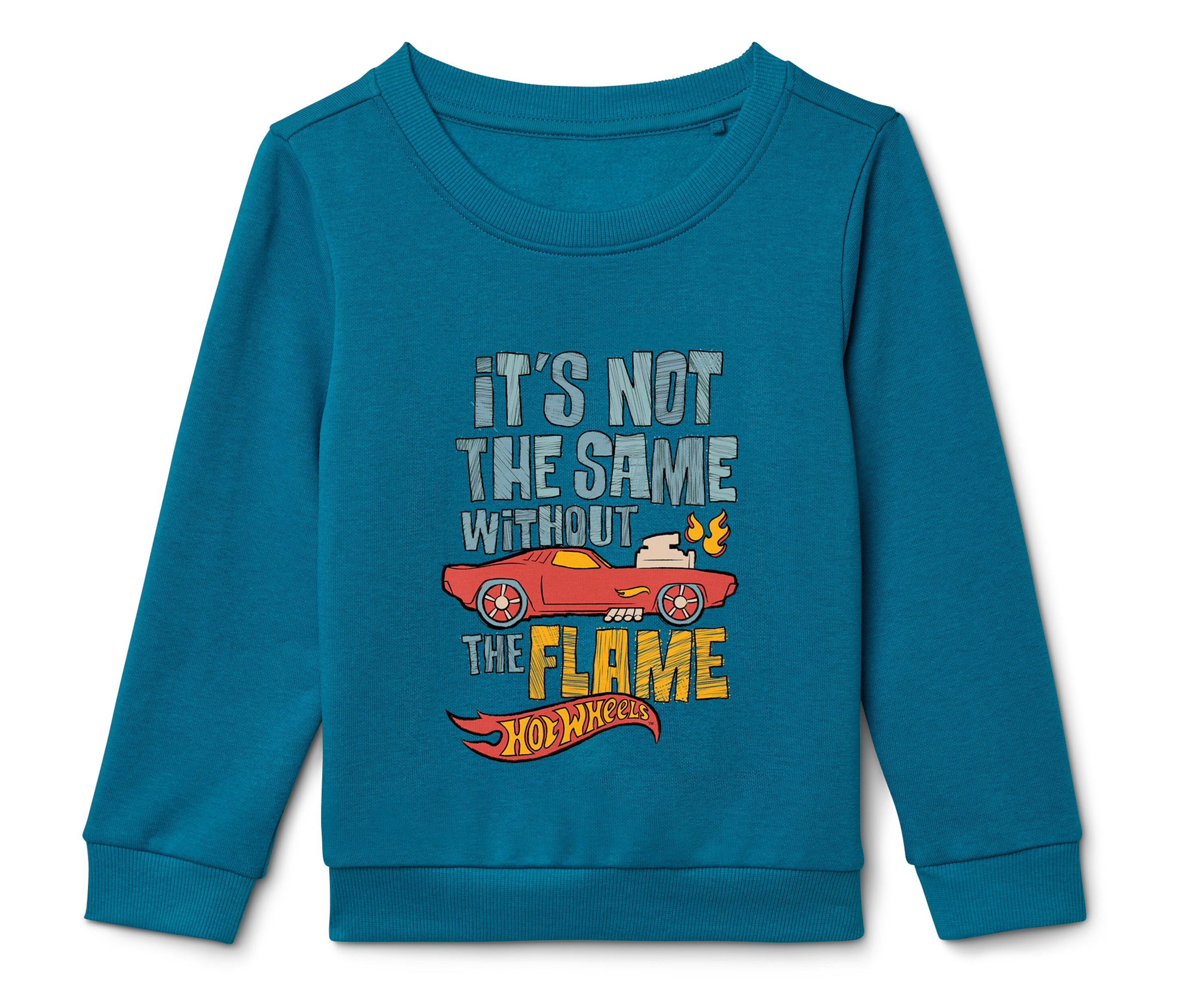 Tchibo - Kinder-Sweatshirt »Hot Wheels« - Jungen - Gr. 122/128 - petrol/print