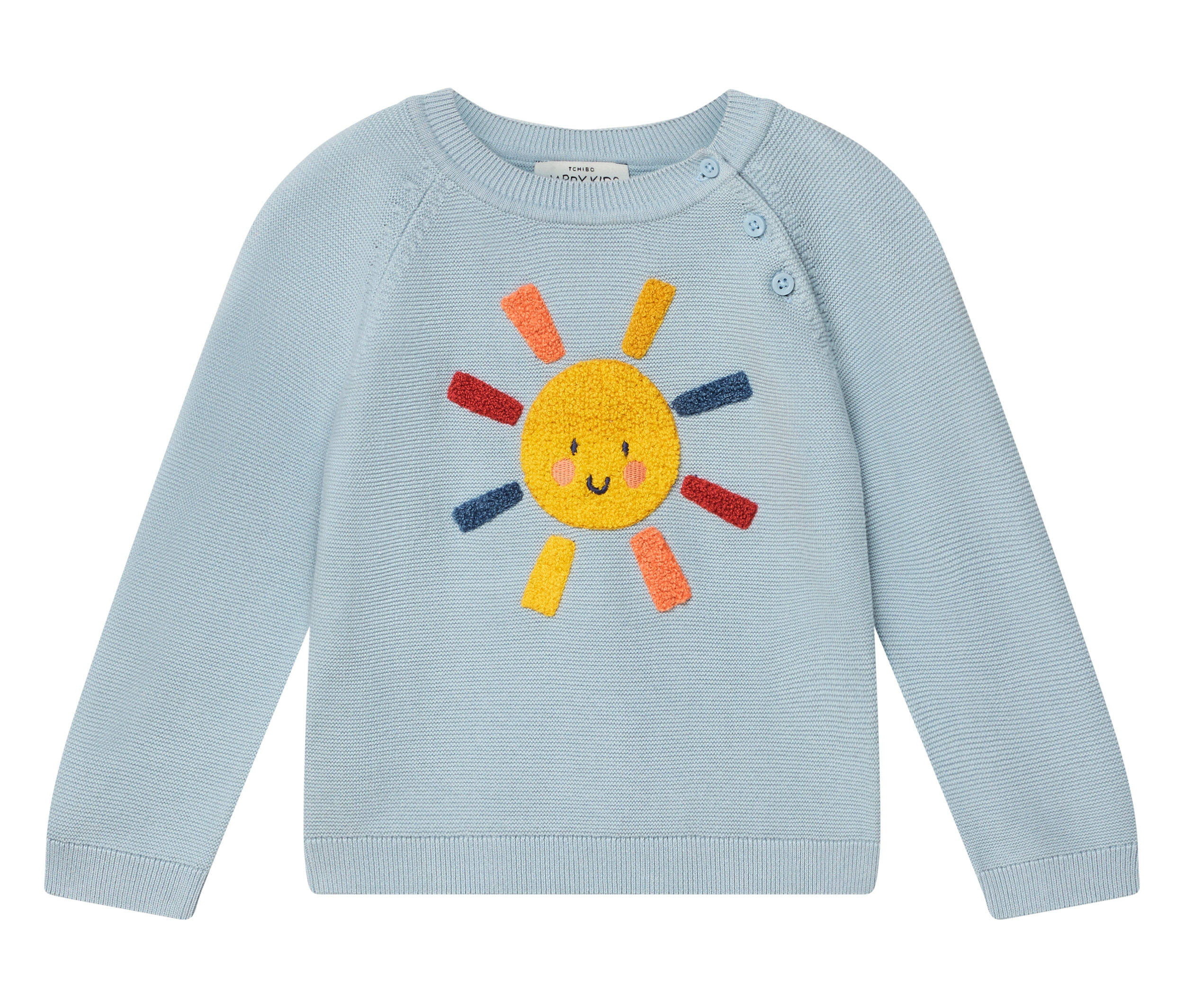 Tchibo - Baby-Strickpullover - Baby - Gr. 86/92 - hellblau
