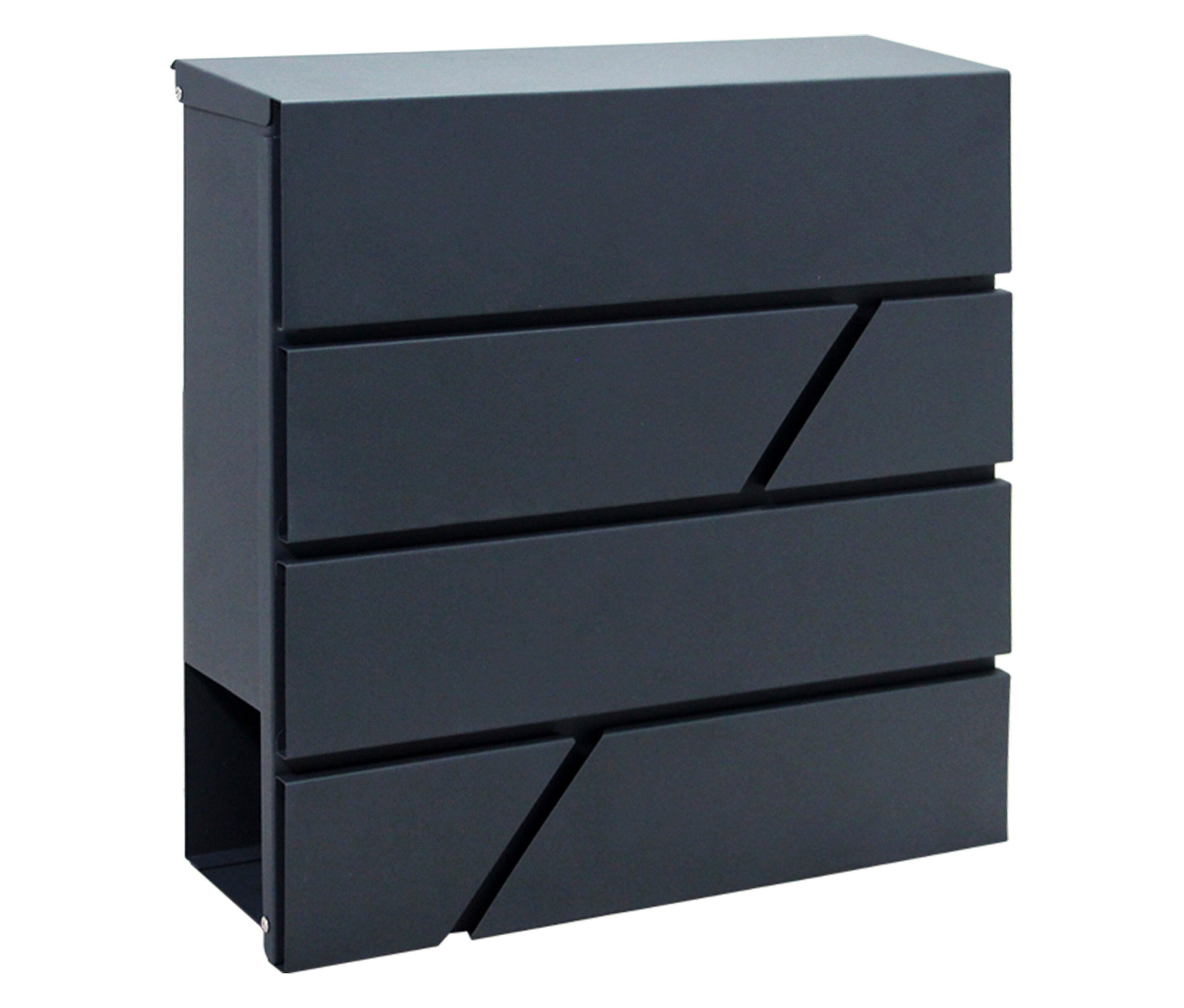 Tchibo - Briefkasten »Brixa A« - 11x37x37cm - anthrazit - Stahl