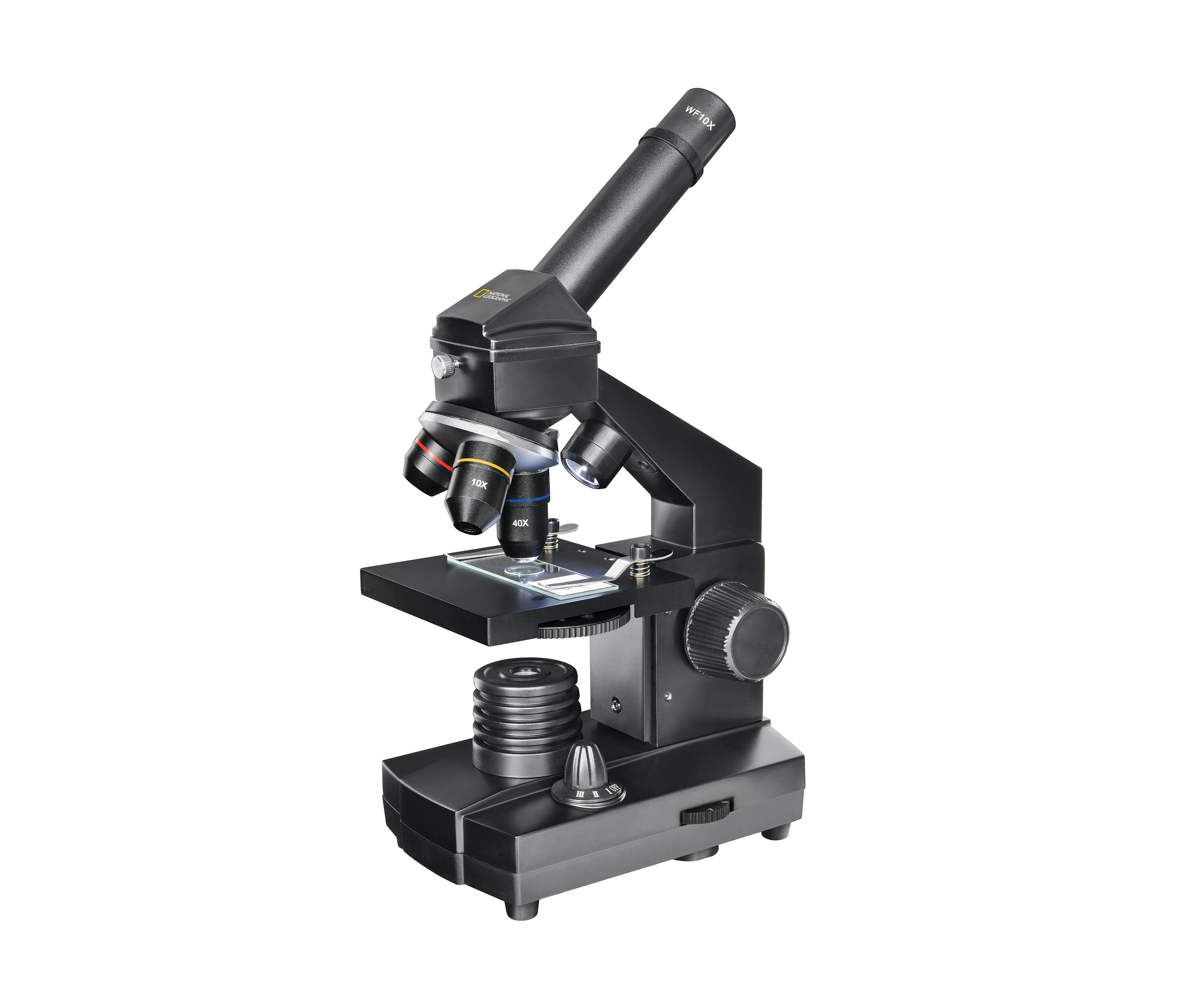 National Geographic 40x-1280x Mikroskop inkl. Smartphone Halterung - schwarz