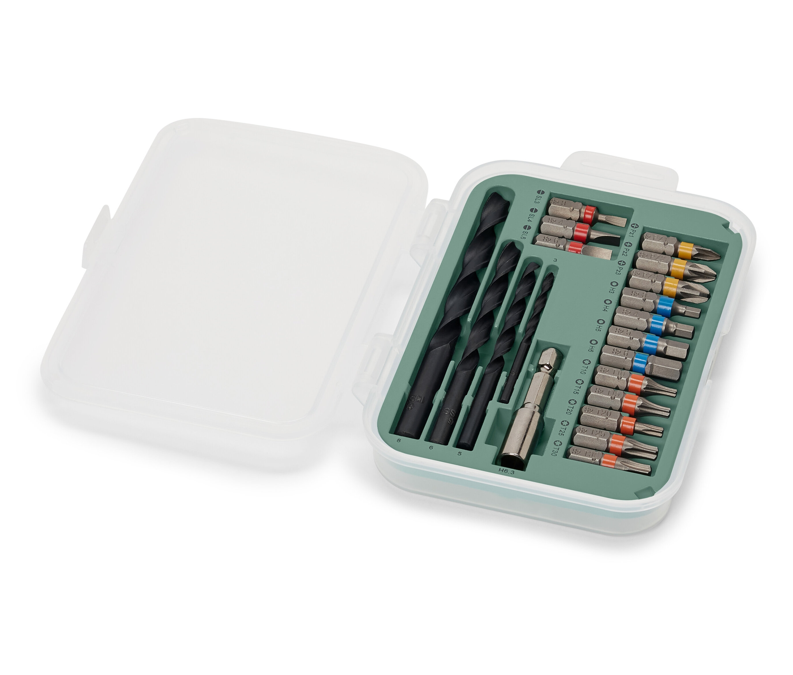 Tchibo - Set für Schraub- und Bohrmaschine - silber