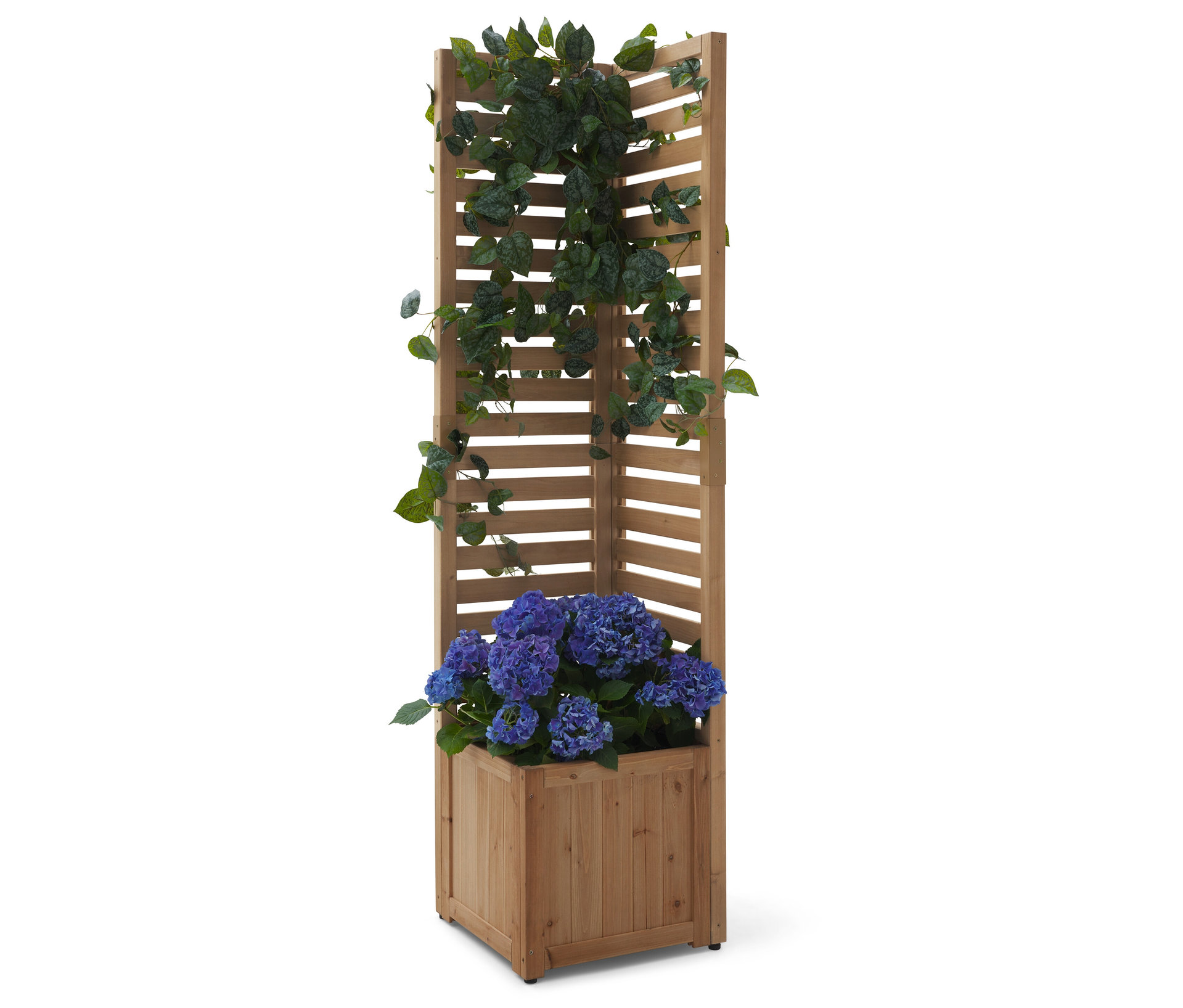 Tchibo - 2-in-1-Sichtschutz-Pflanzkasten-Modul - 44x44x180cm - schwarz -