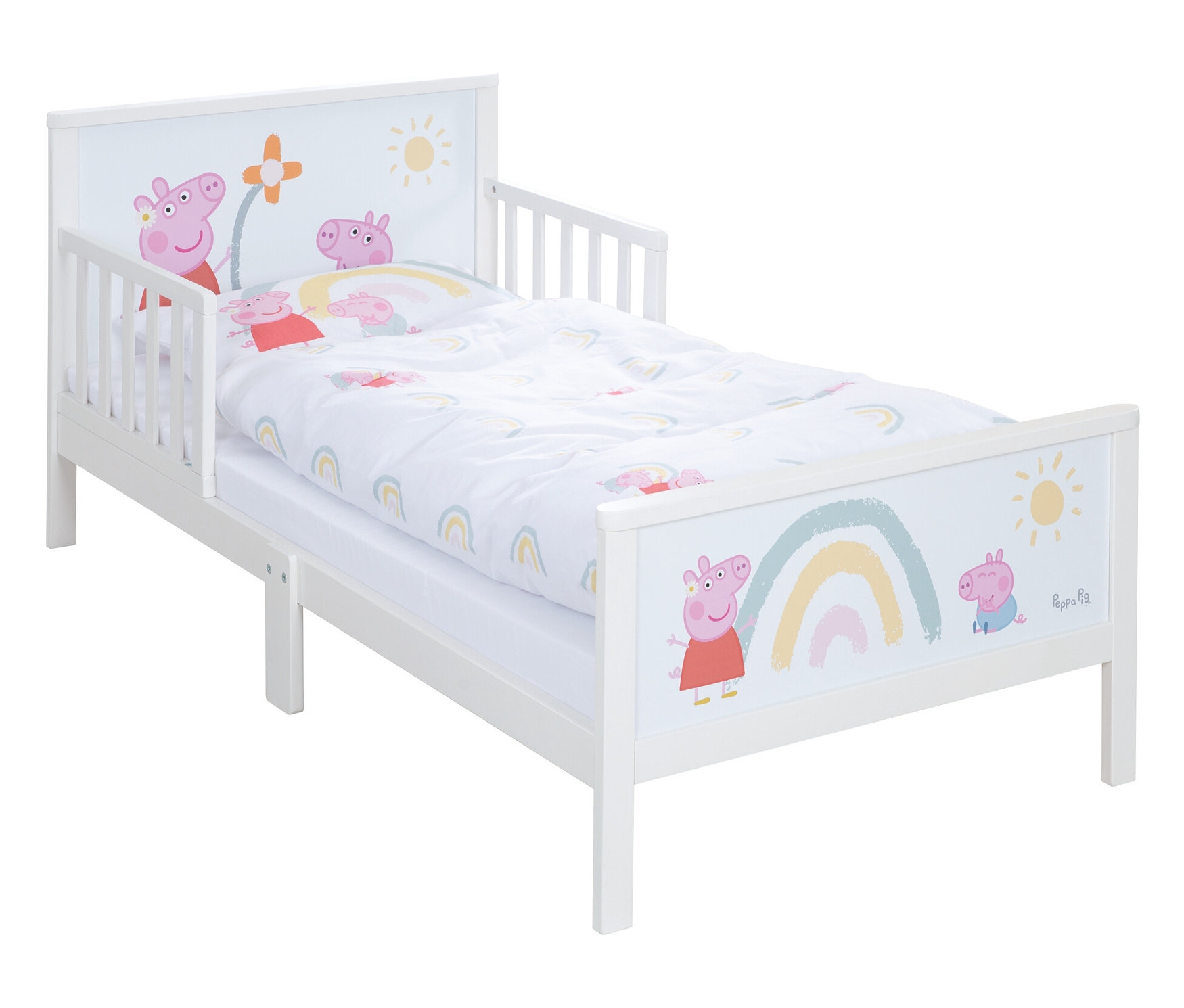 Roba Kinderbett »Peppa Pig« - 145x75x63cm - weiß - Holz / Holz