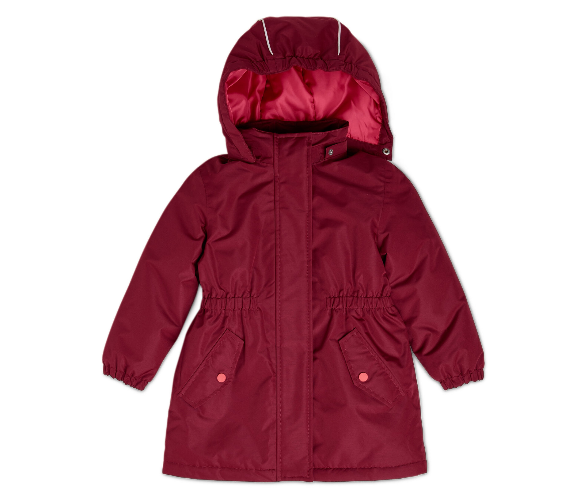 Tchibo - 3-in-1-Kinder-Winterjacke - Mädchen - Gr. 98/104 - weinrot