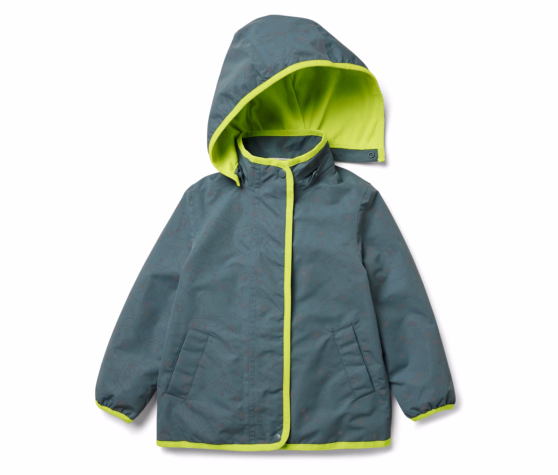 Tchibo - Kinder-Thermo-Regenjacke mit reflektierenden Elementen - Baby - Gr. 86/92 - silber/print