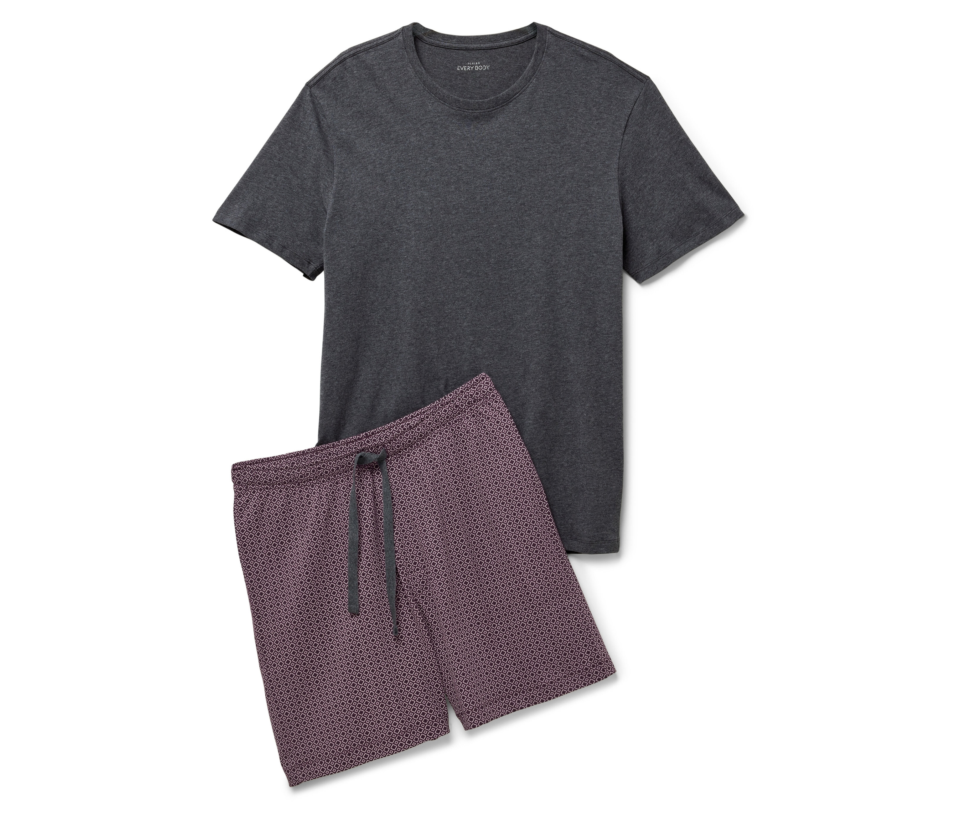 Tchibo - Shorty-Pyjama-Set - Herren - Gr. 3XL - bordeaux/print