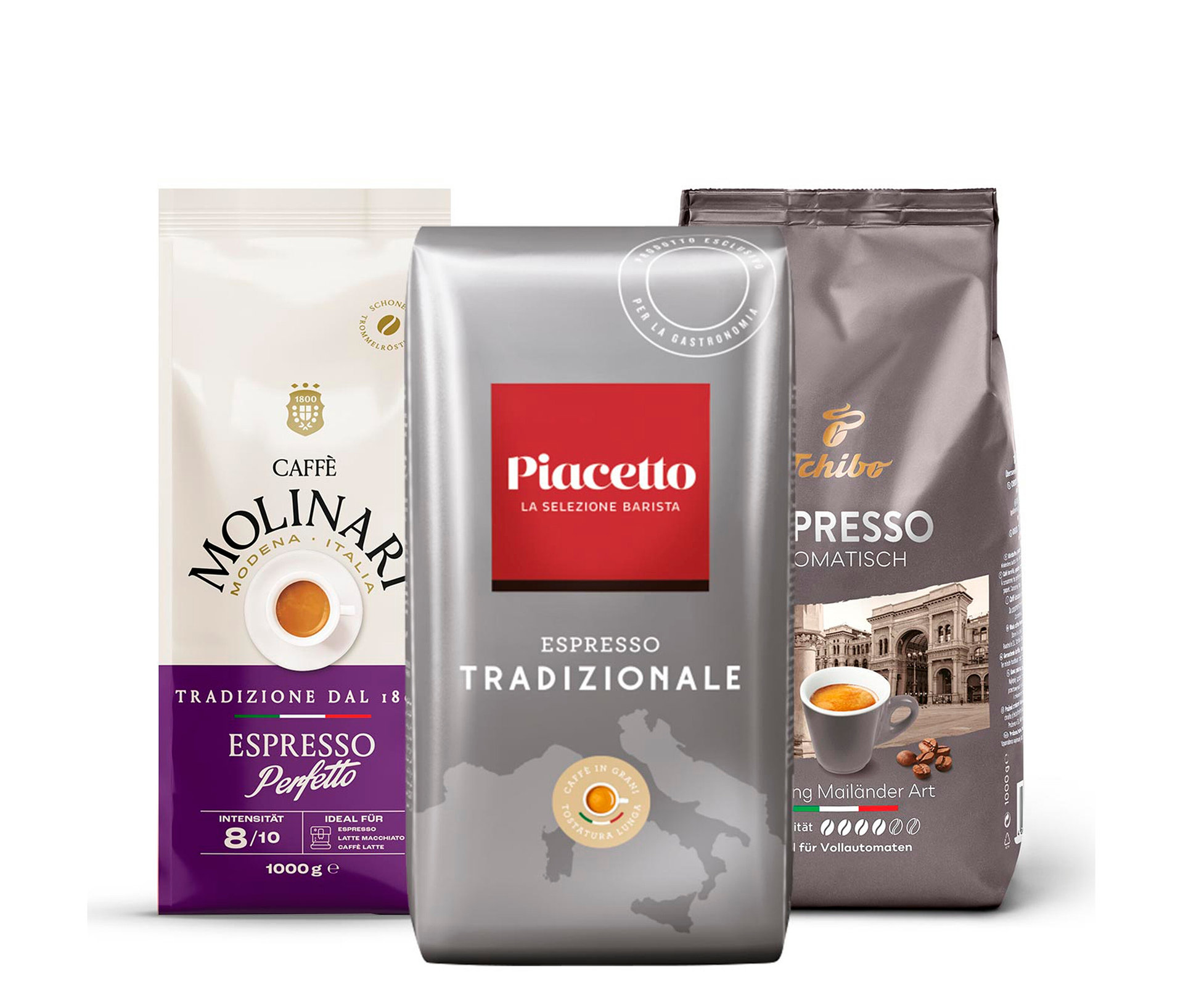Tchibo - Probierset 'Italienischer Genuss' - 3 x 1 kg Ganze Bohne