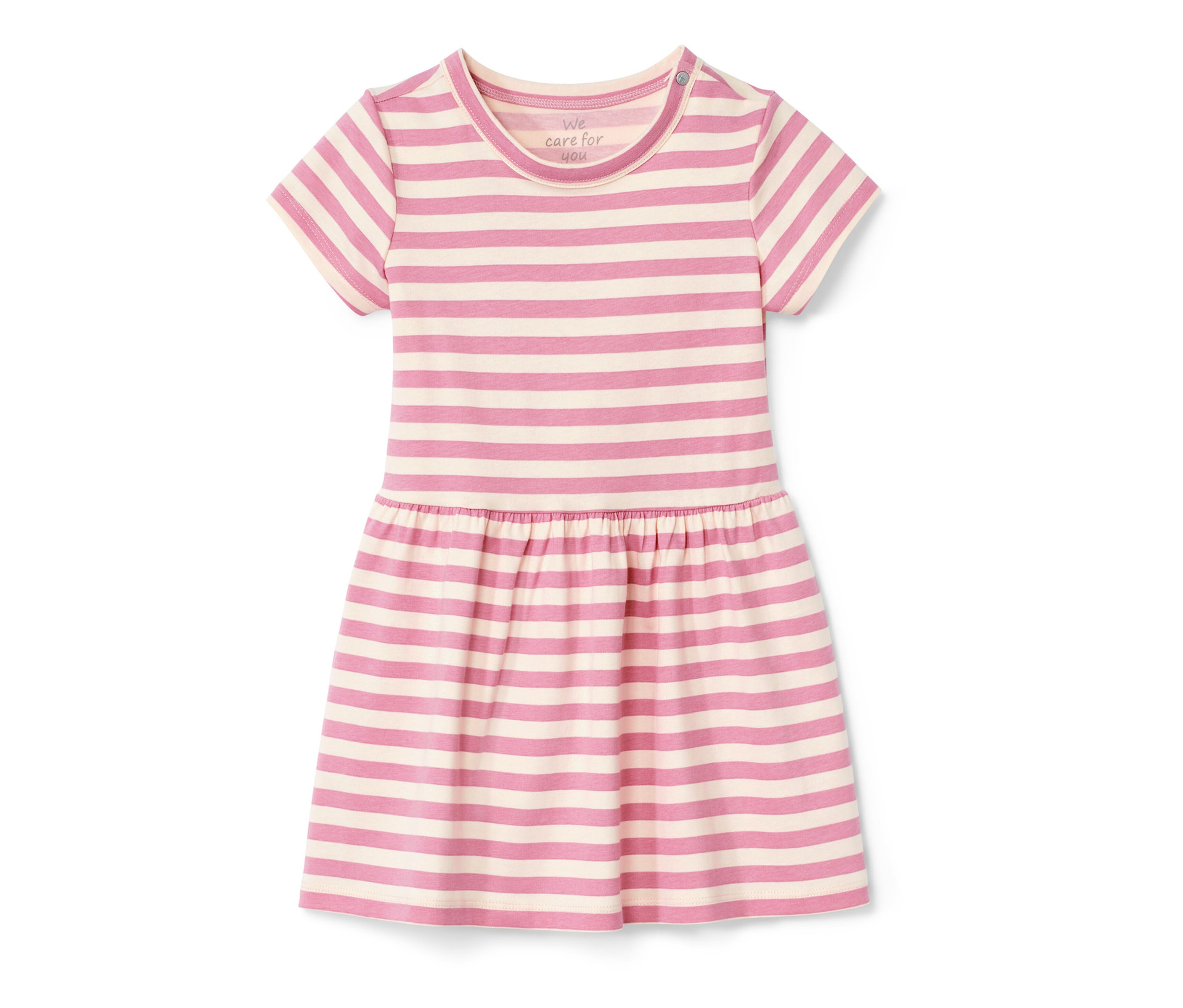 Tchibo - Baby-Jerseykleid - Baby - Gr. 74/80 - weiß/gestreift