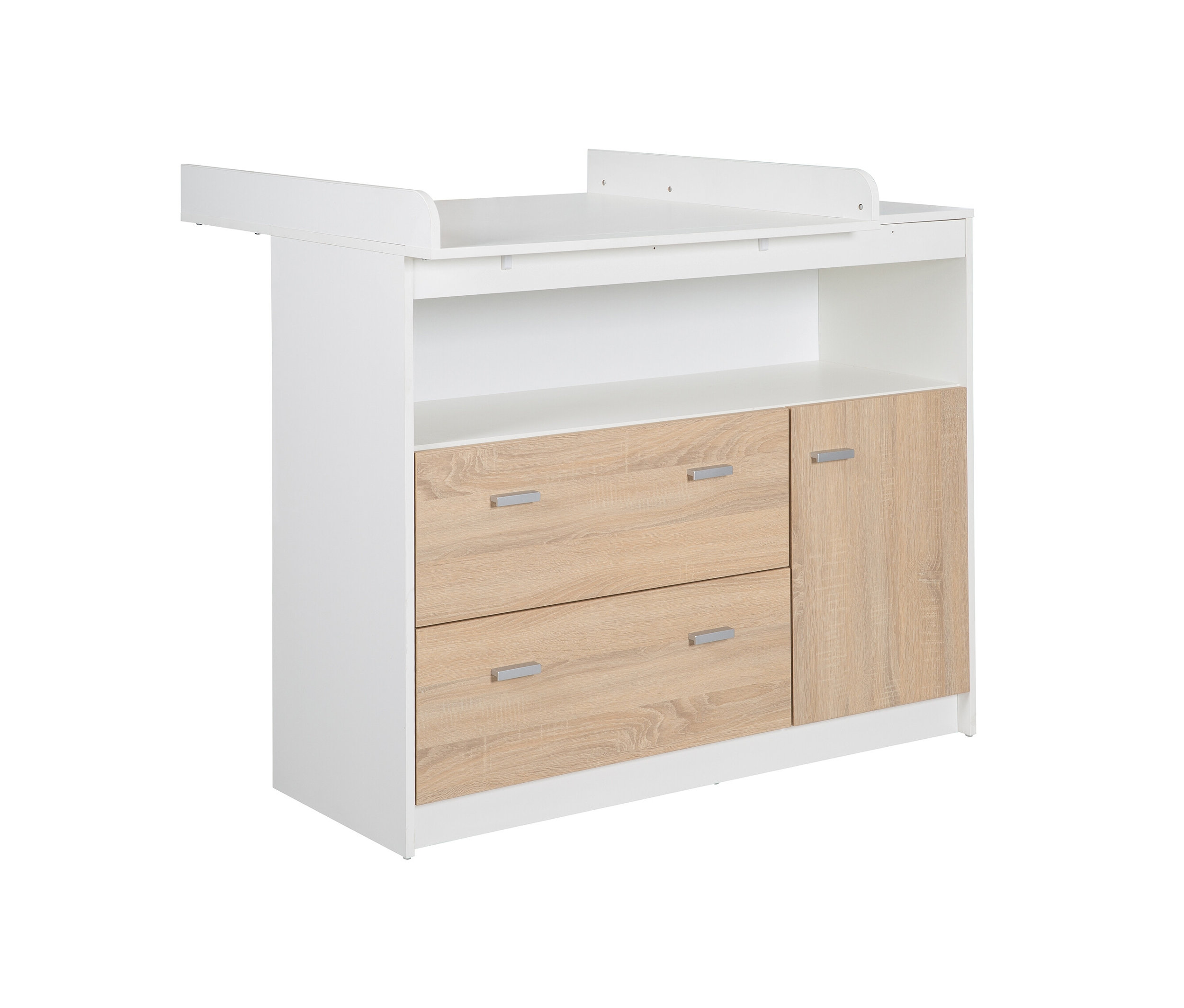 roba Wickelkommode »Gabriella« - 117x75x98,5cm - braun - Holz / Kunststoff