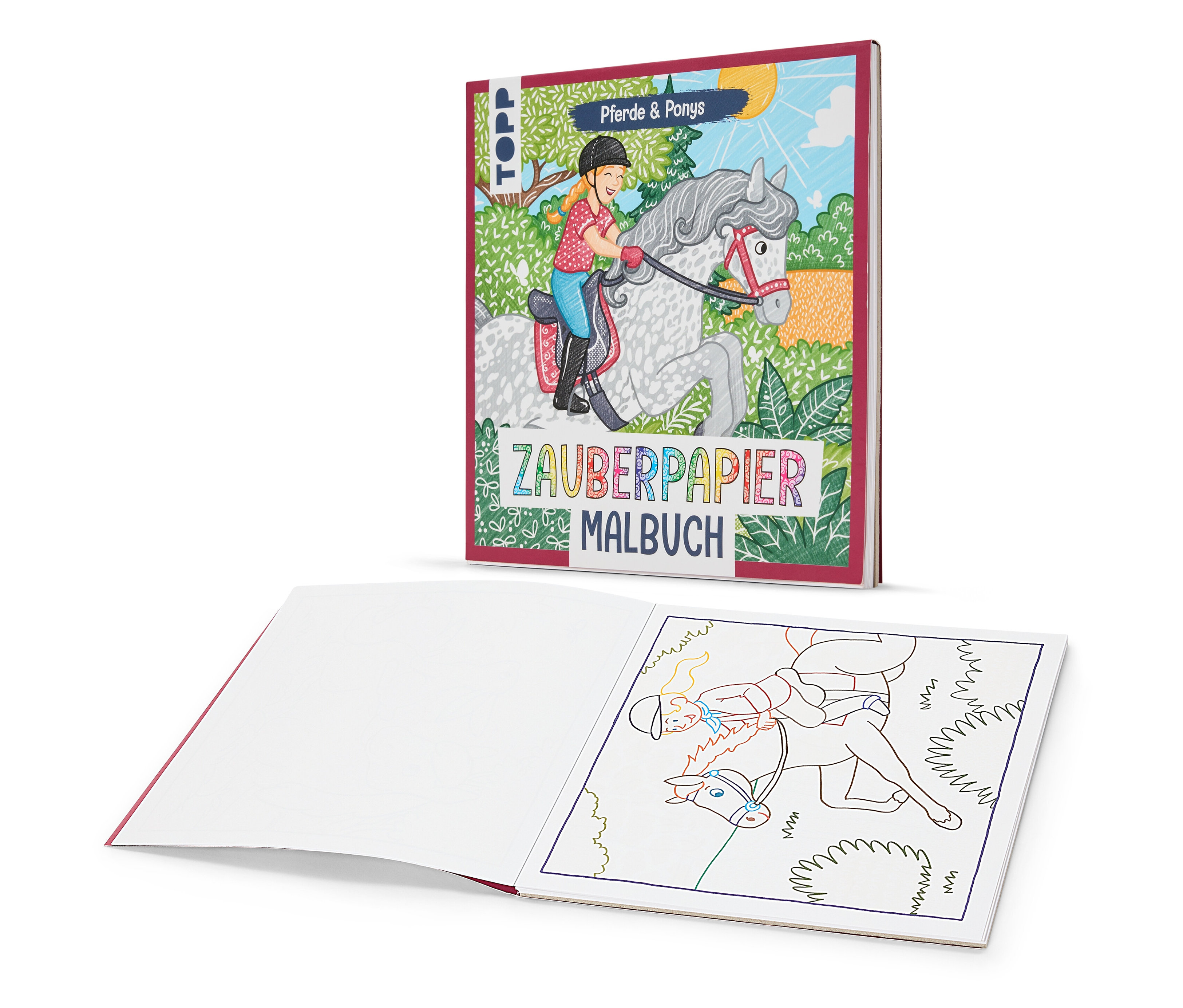 Tchibo - Zauberpapier Malbuch »Pferde und Ponys«