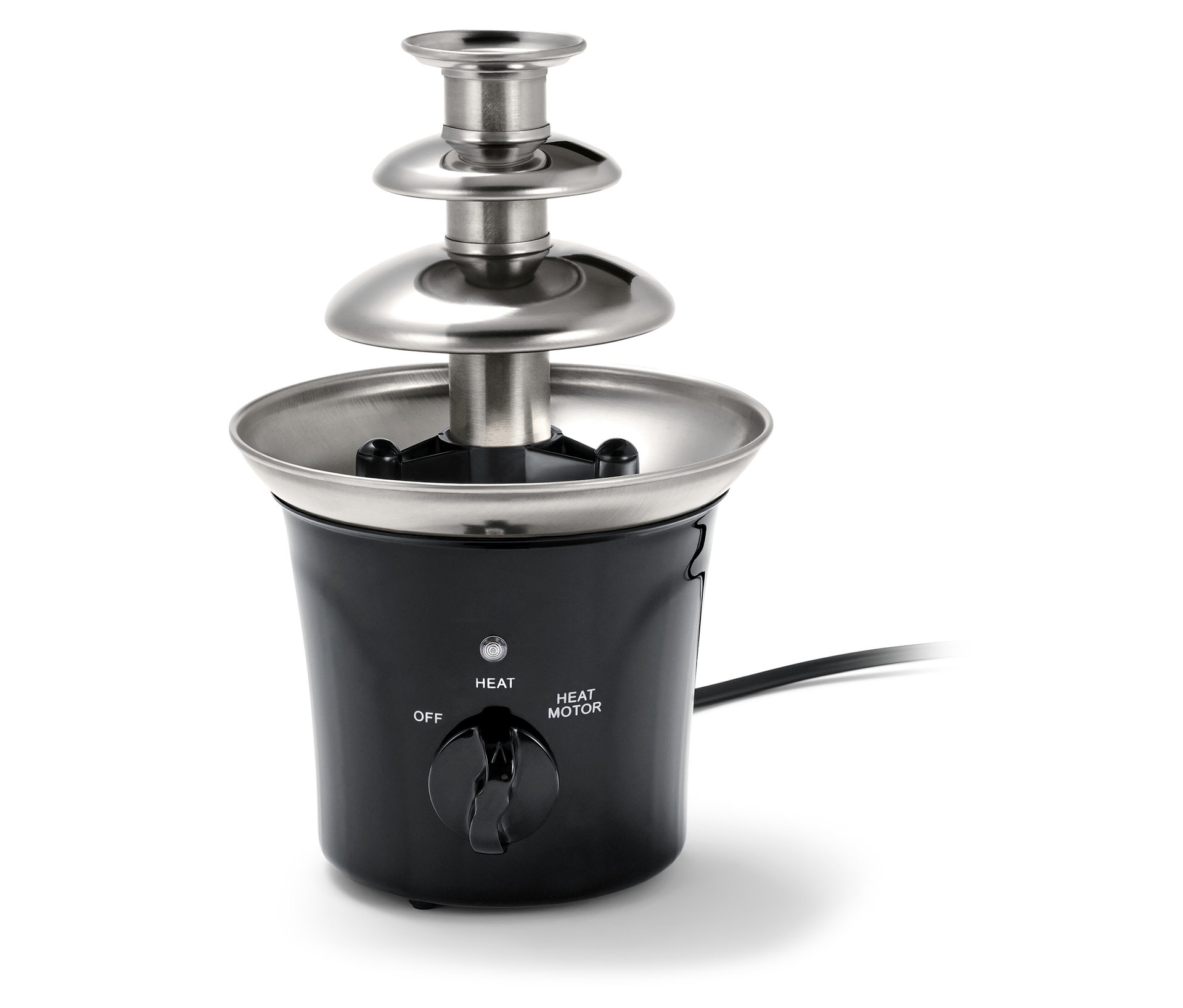 Tchibo - Elektrischer Mini-Schokobrunnen - silber