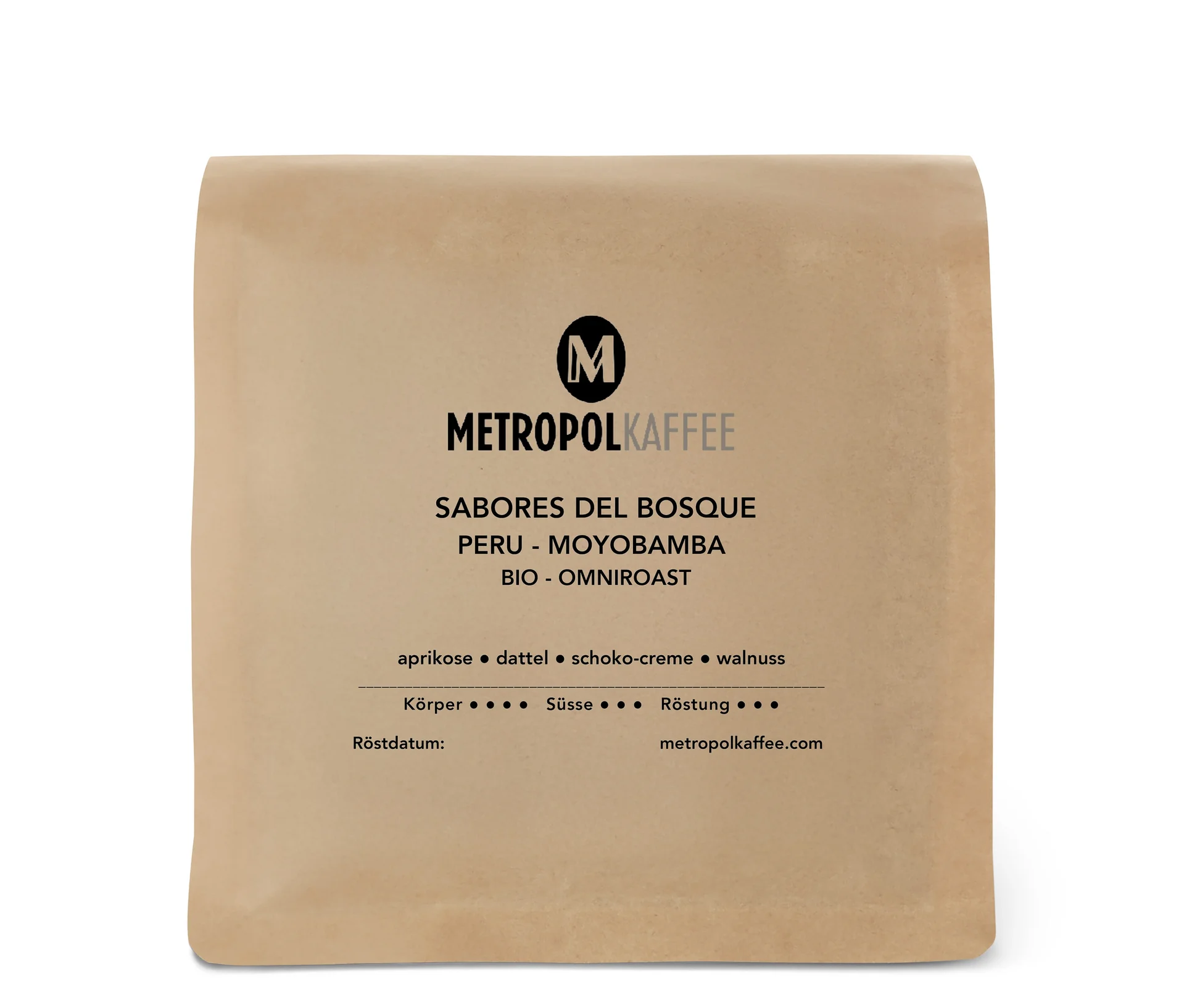 Tchibo - Metropol Peru Bio Omni-Roast - 250 g Ganze Bohne - Intensität: 3/6
