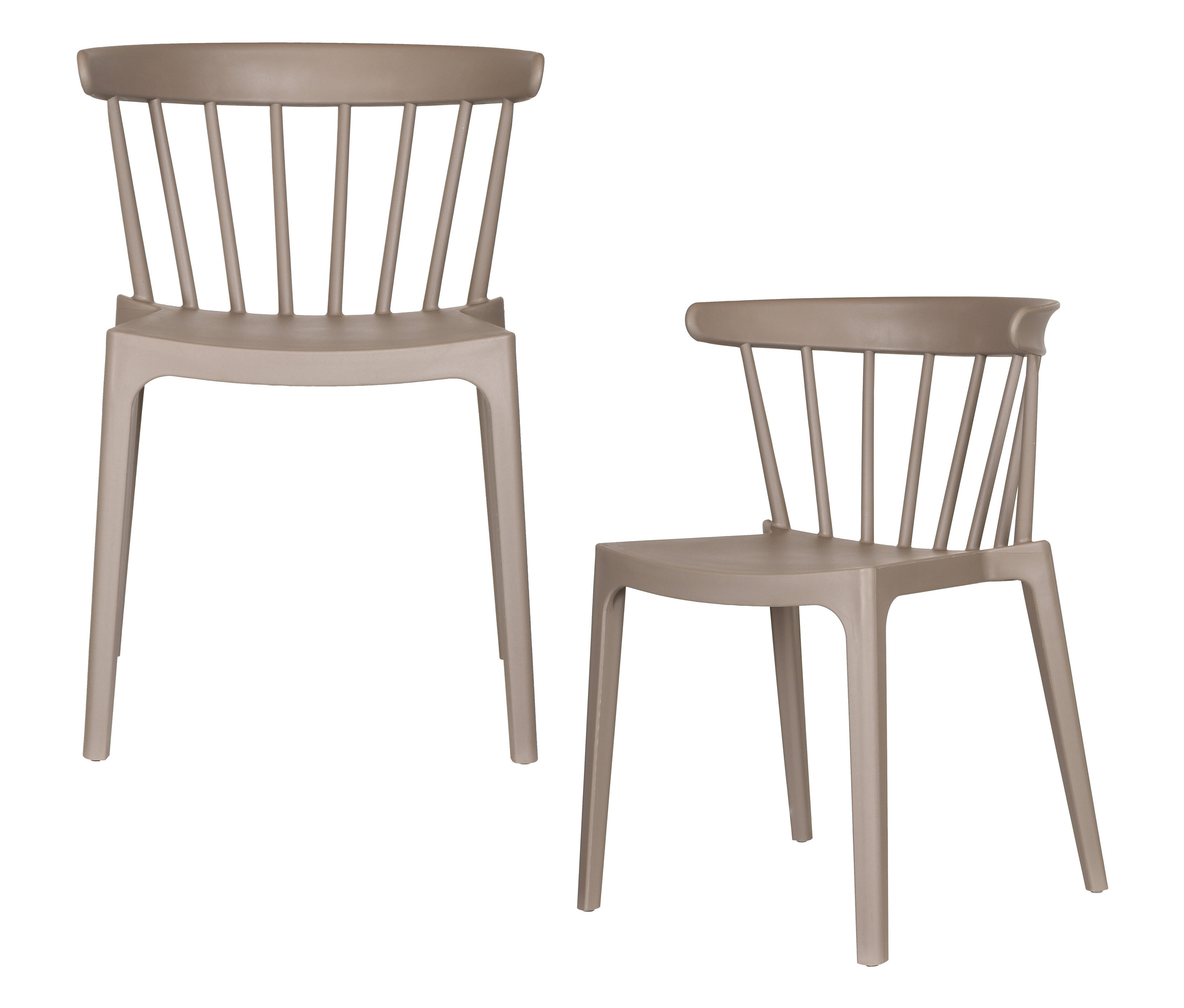 Tchibo - Woood 2 Gartenstühle - 52x53x75cm - taupe - Polypropylen