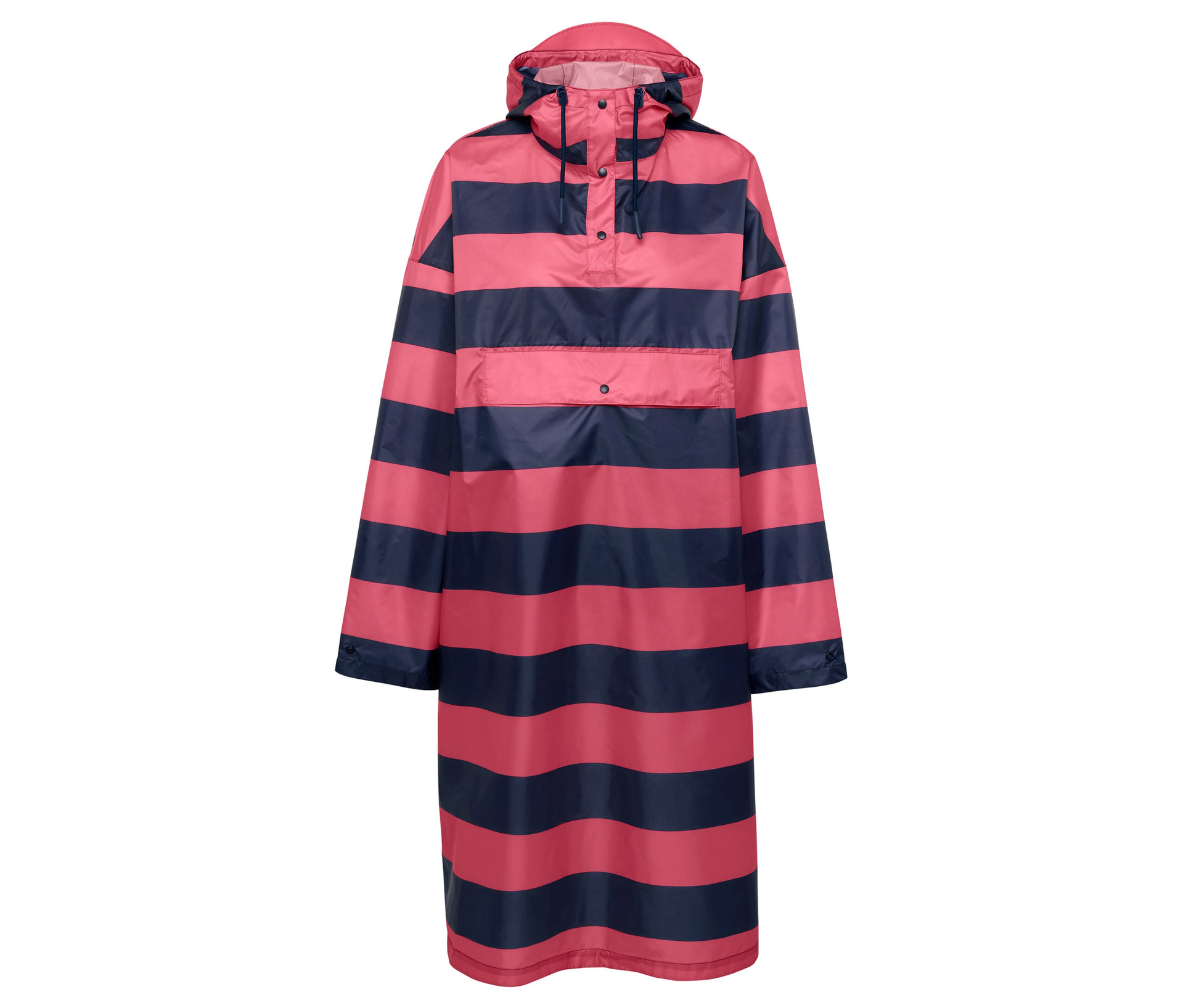 Tchibo - Regenponcho - Damen - Gr. S/M - blau/gestreift