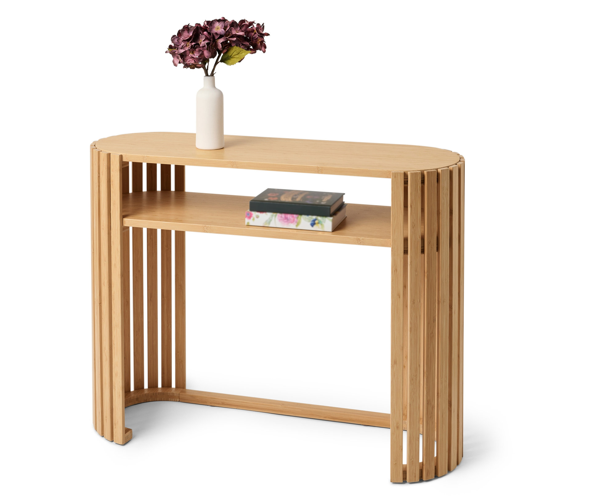 Tchibo - Konsole »Holt« aus Bambus mit Lamellenelmenten - 100x35x76cm - naturfarben -