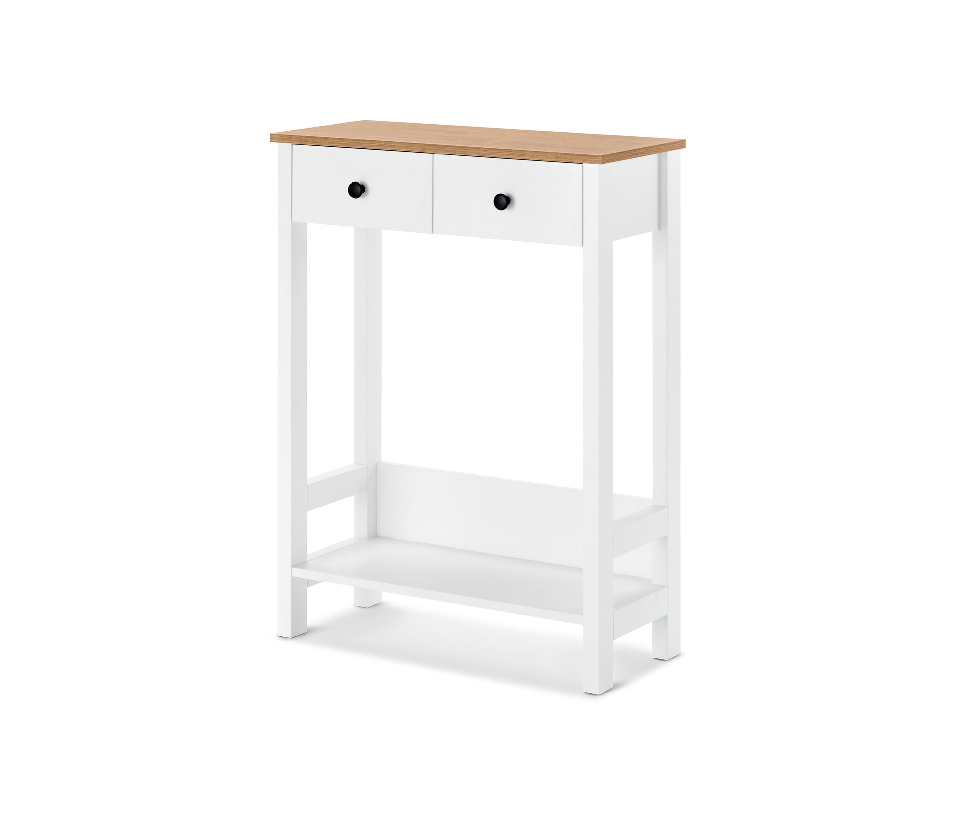Tchibo - Konsole mit 2 Schubladen - 70x30x92cm - schwarz - Holz / Metall