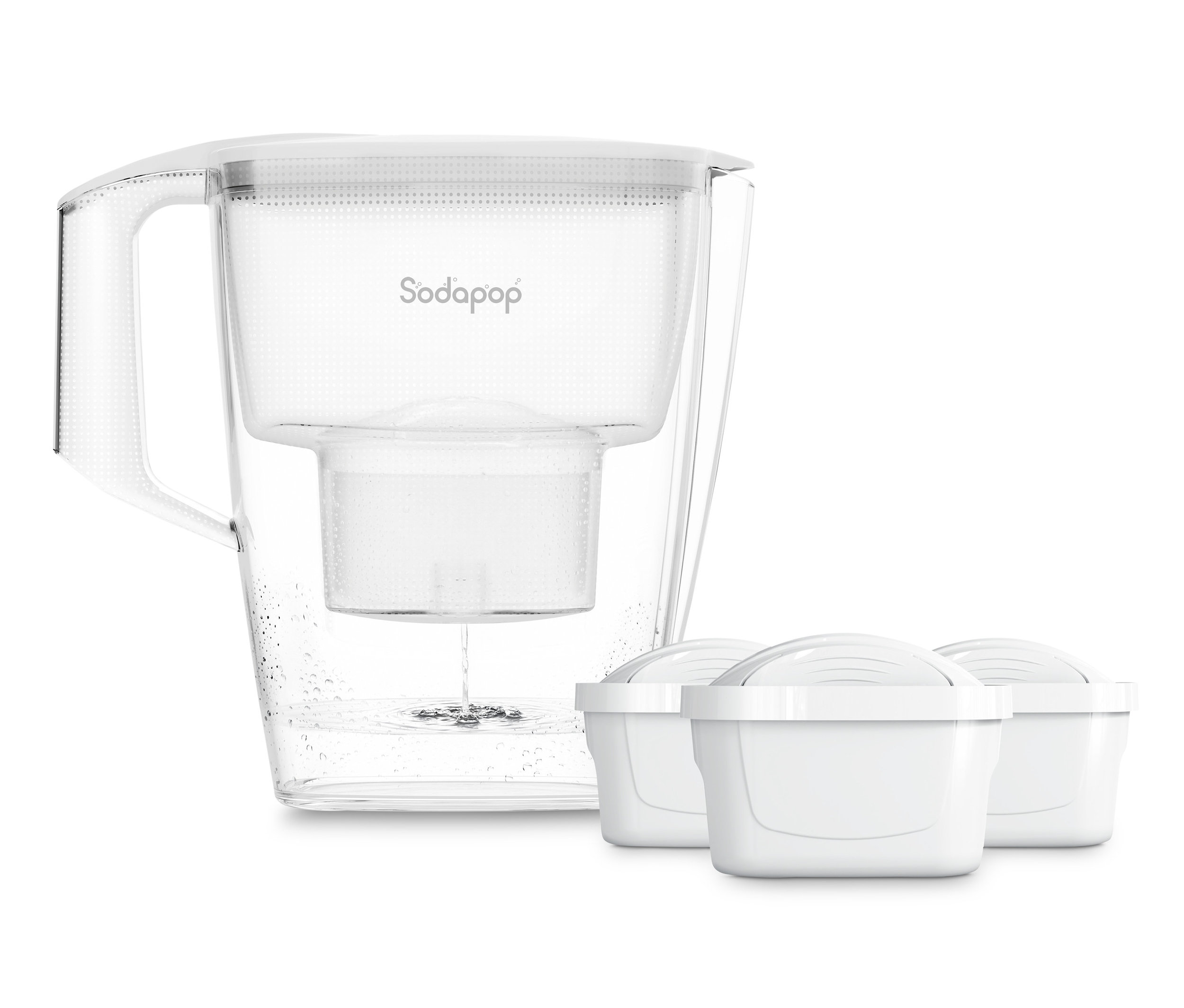 Tchibo - Sodapop Wasserfilter »Selina« inkl. 3x3 Kartuschen - weiß