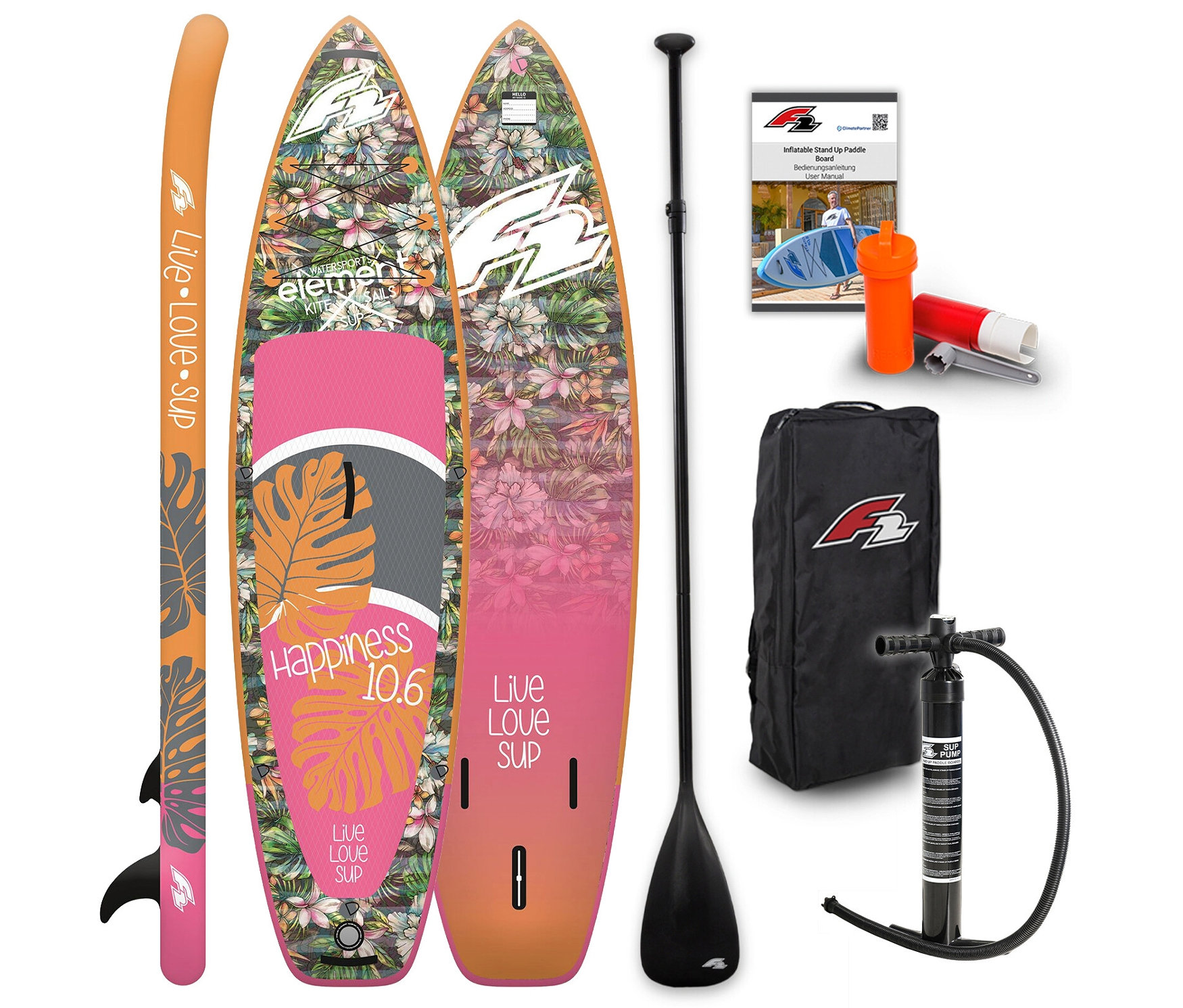 Tchibo - F2 SUP Board »Happiness« - mehrfarbig