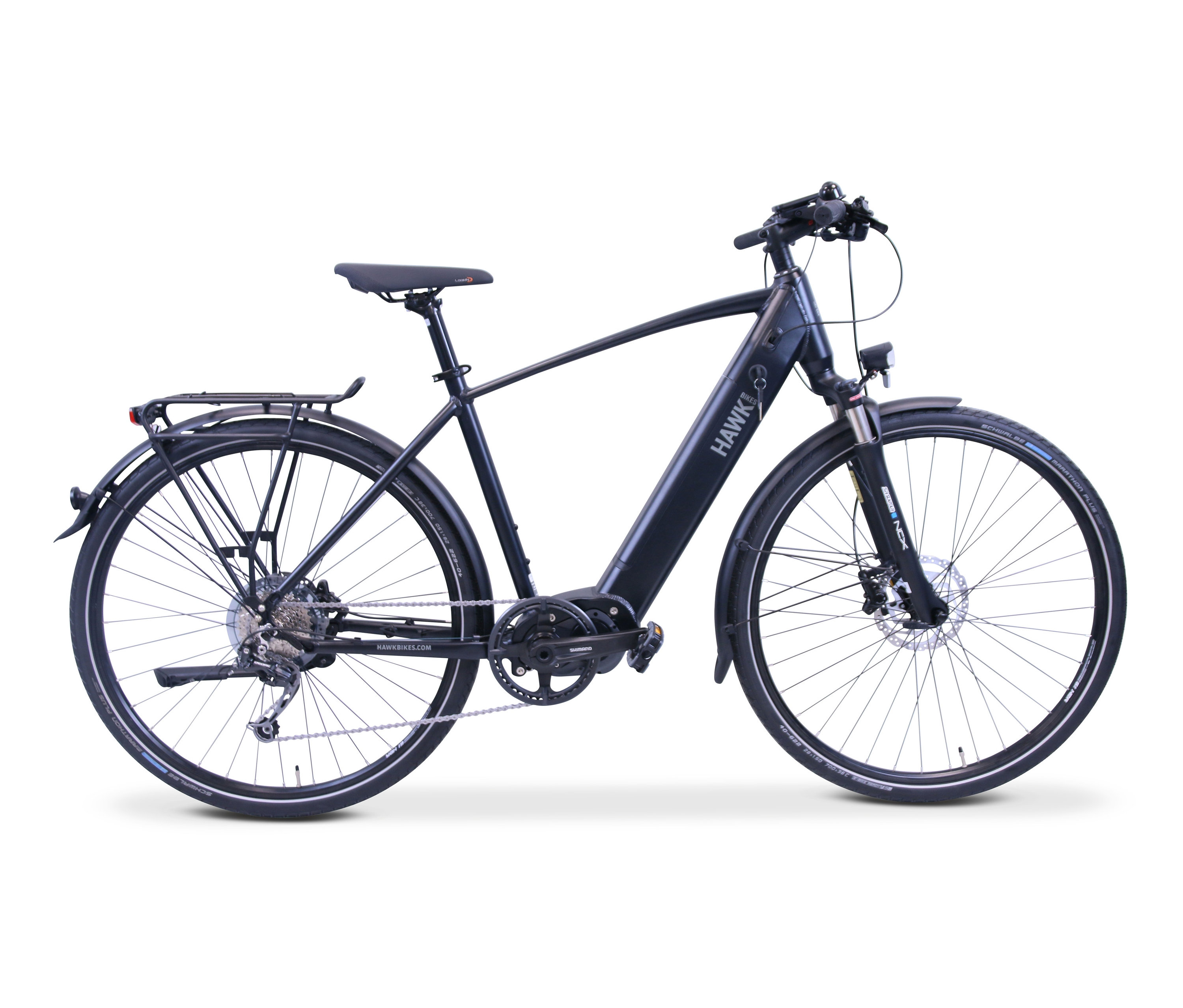 Hawk Bikes E-Bike Herren »eTrekking Integrated Gent Steps« - schwarz