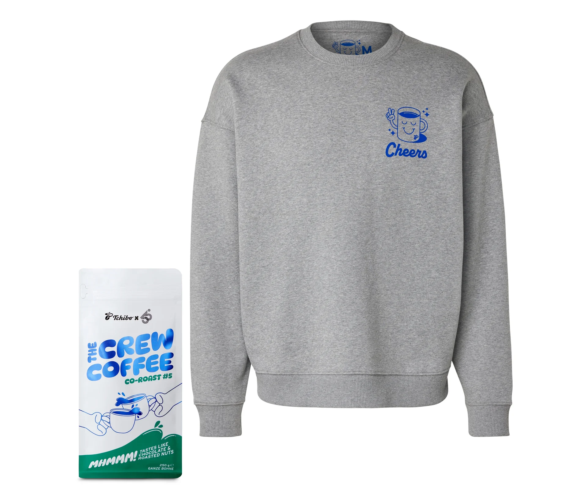 Tchibo - Coffee Crew Comfy Geschenkset - 250g Co-Roast #5 & Sweatshirt - Intensität: 5/6